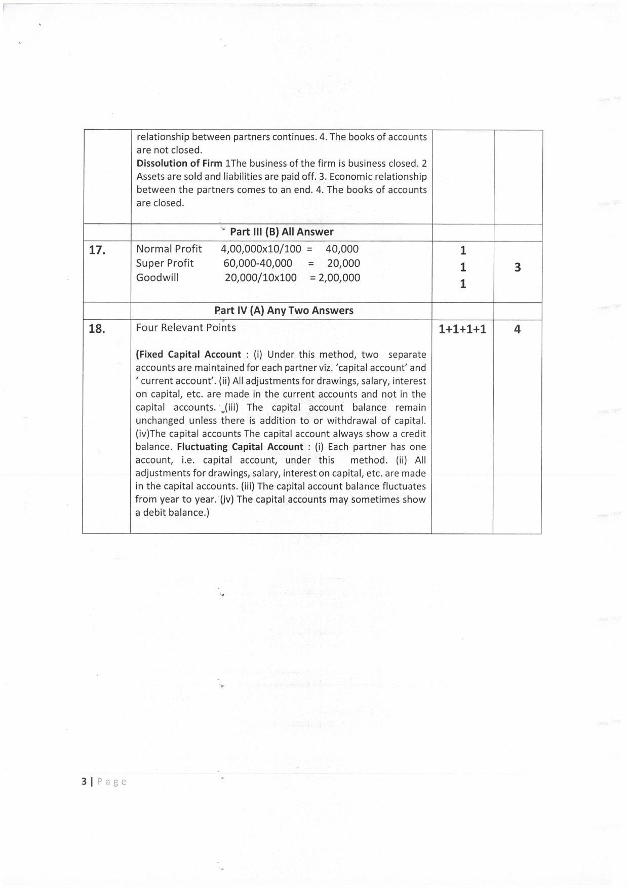 Kerala Plus Two (Class 12th) Answer Key 2022 - Accountancy with AFS - Page 3