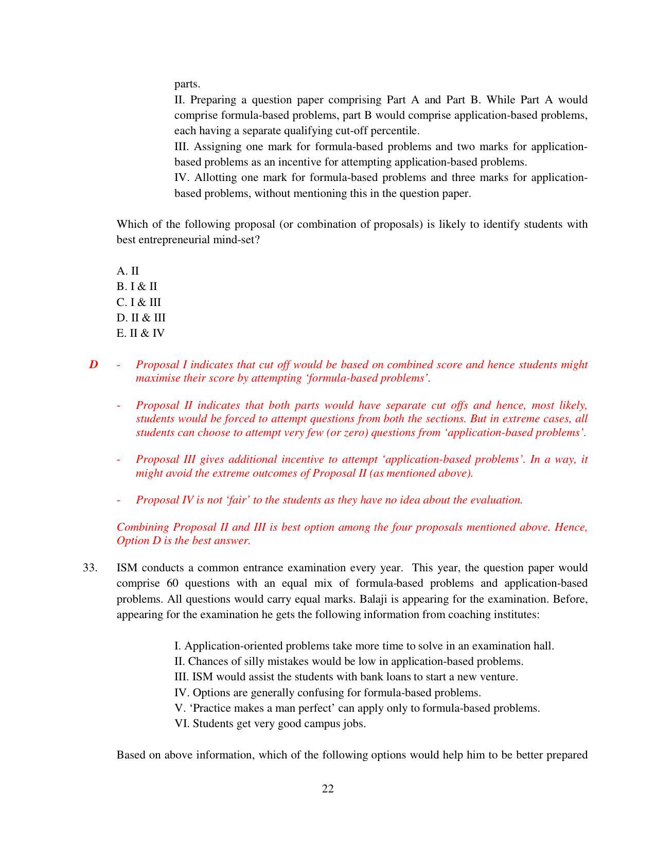 XAT 2015 Set B Question Papers - Page 23