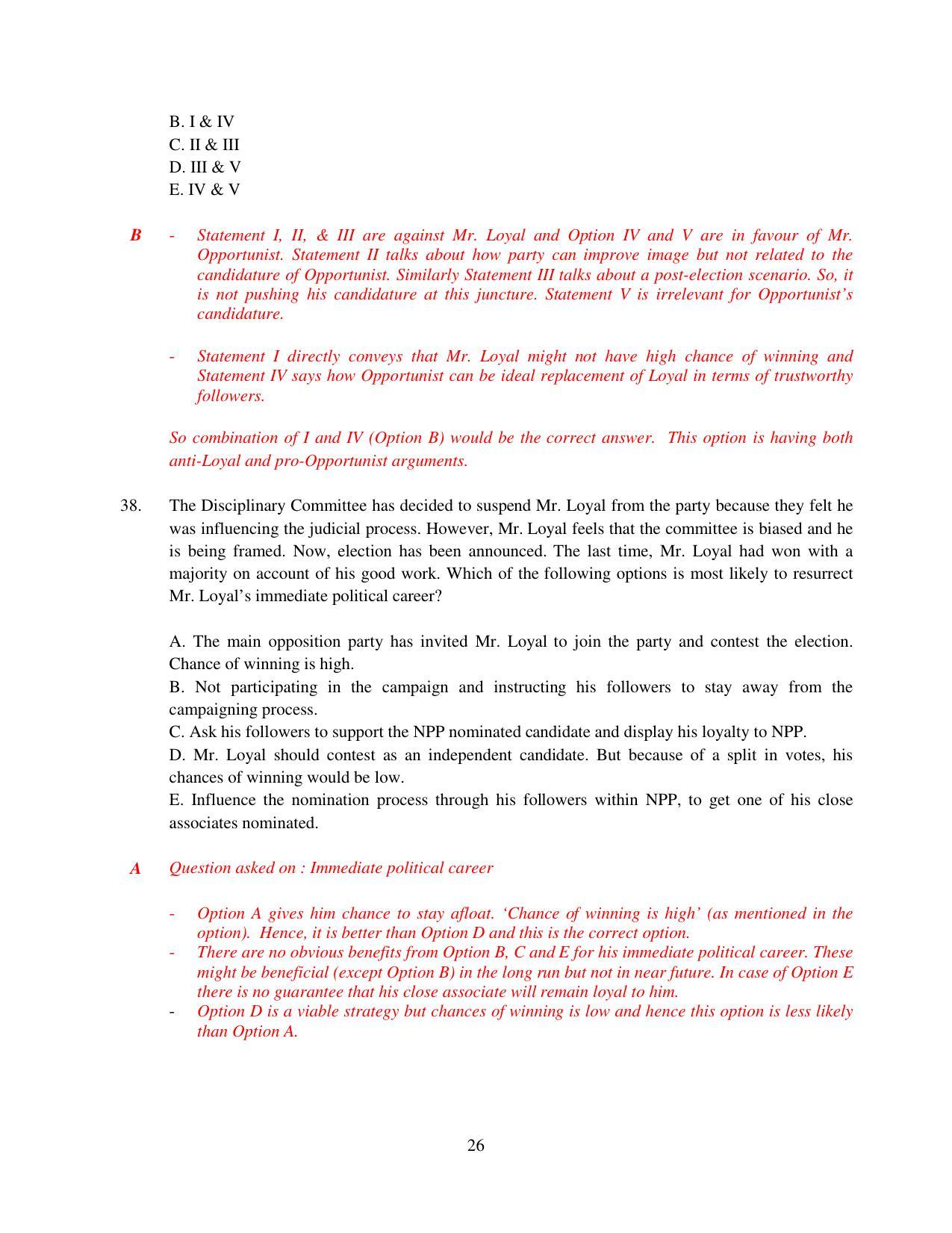 XAT 2015 Set B Question Papers - Page 27