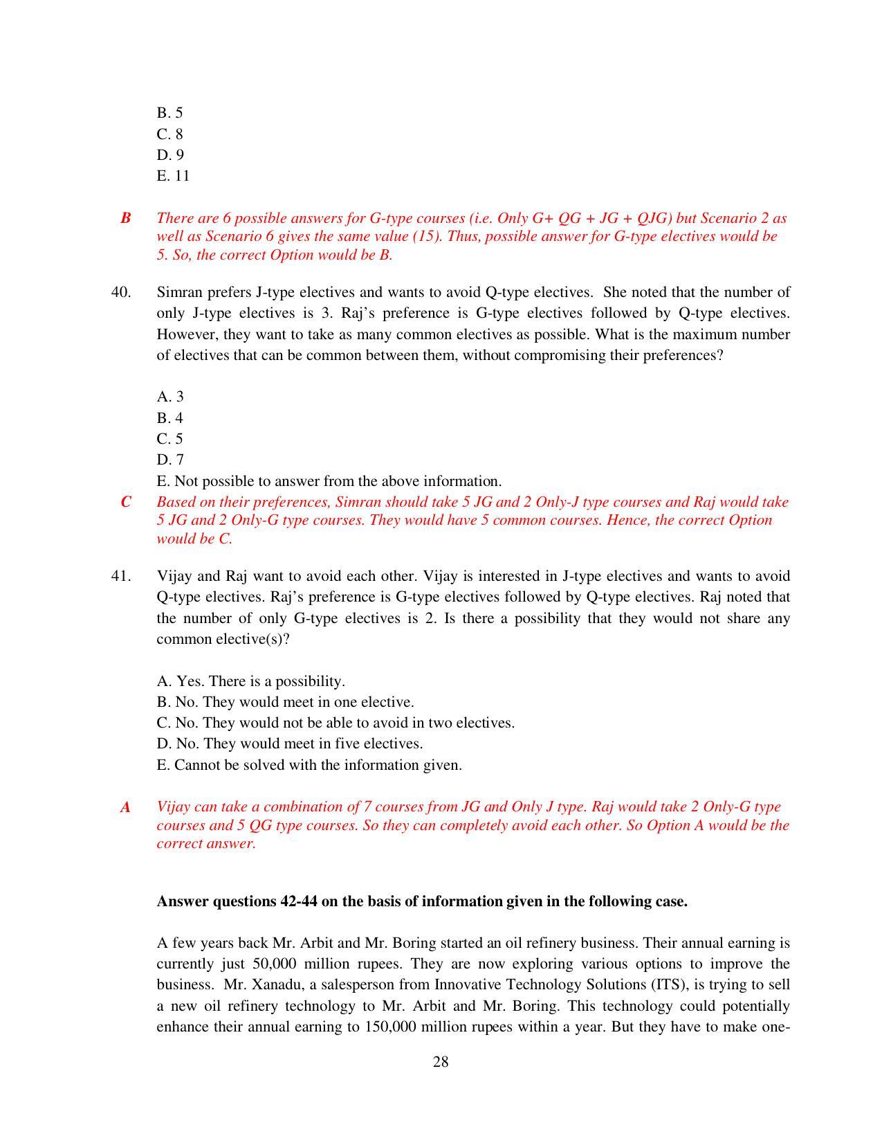 XAT 2015 Set B Question Papers - Page 29
