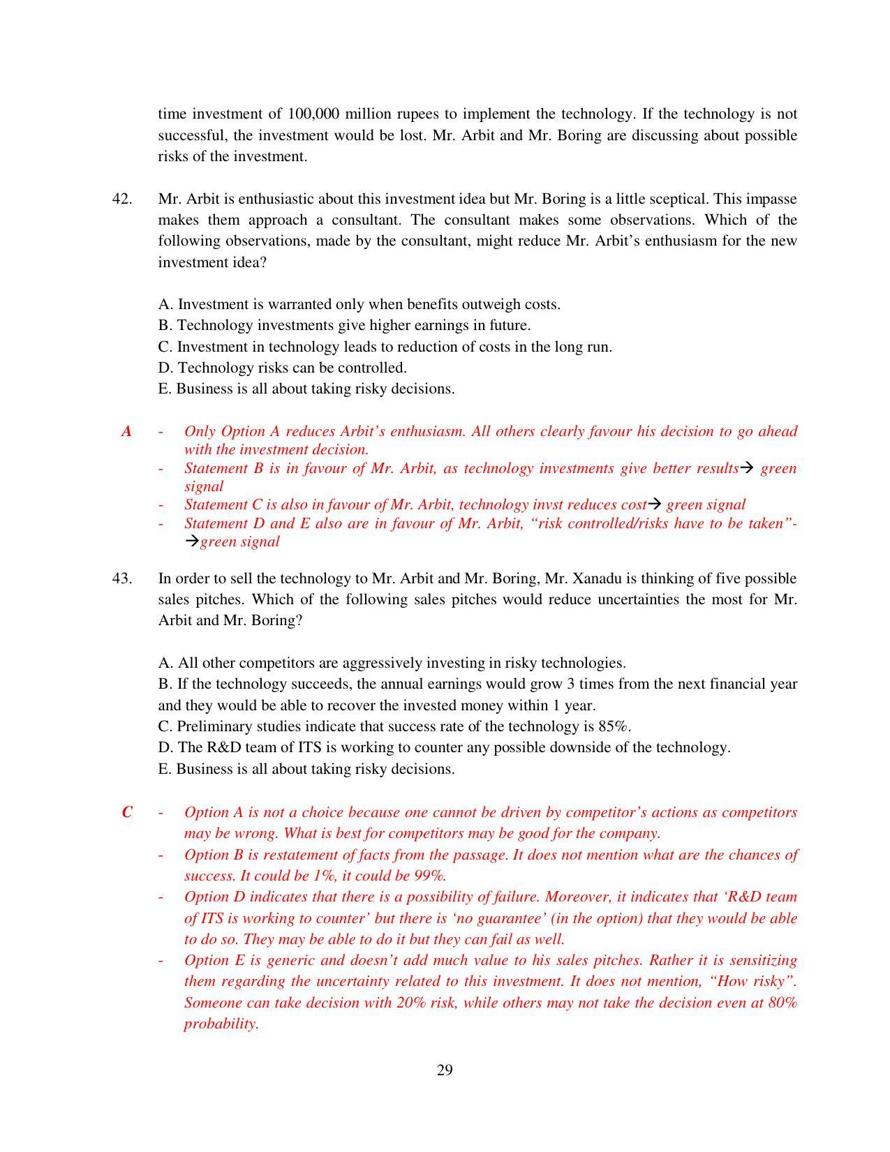 XAT 2015 Set B Question Papers - Page 30