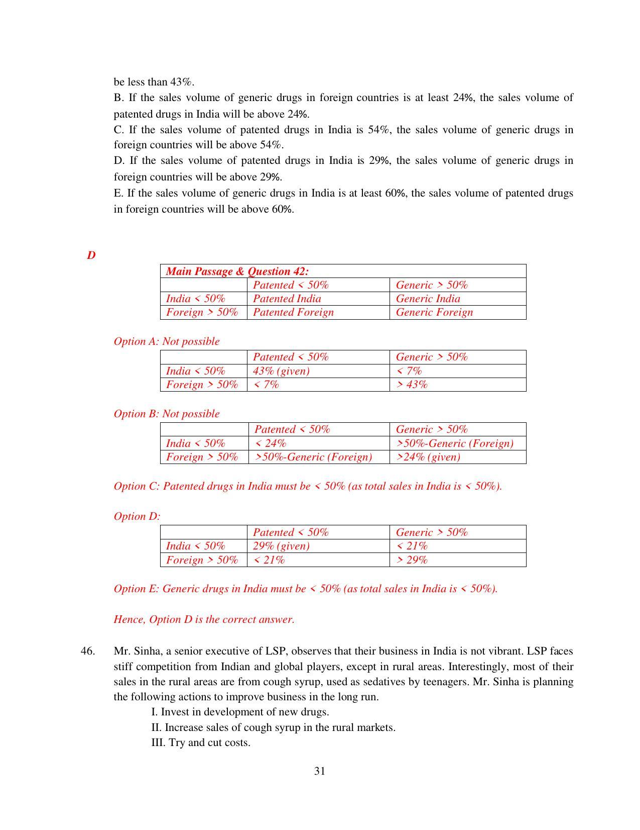XAT 2015 Set B Question Papers - Page 32