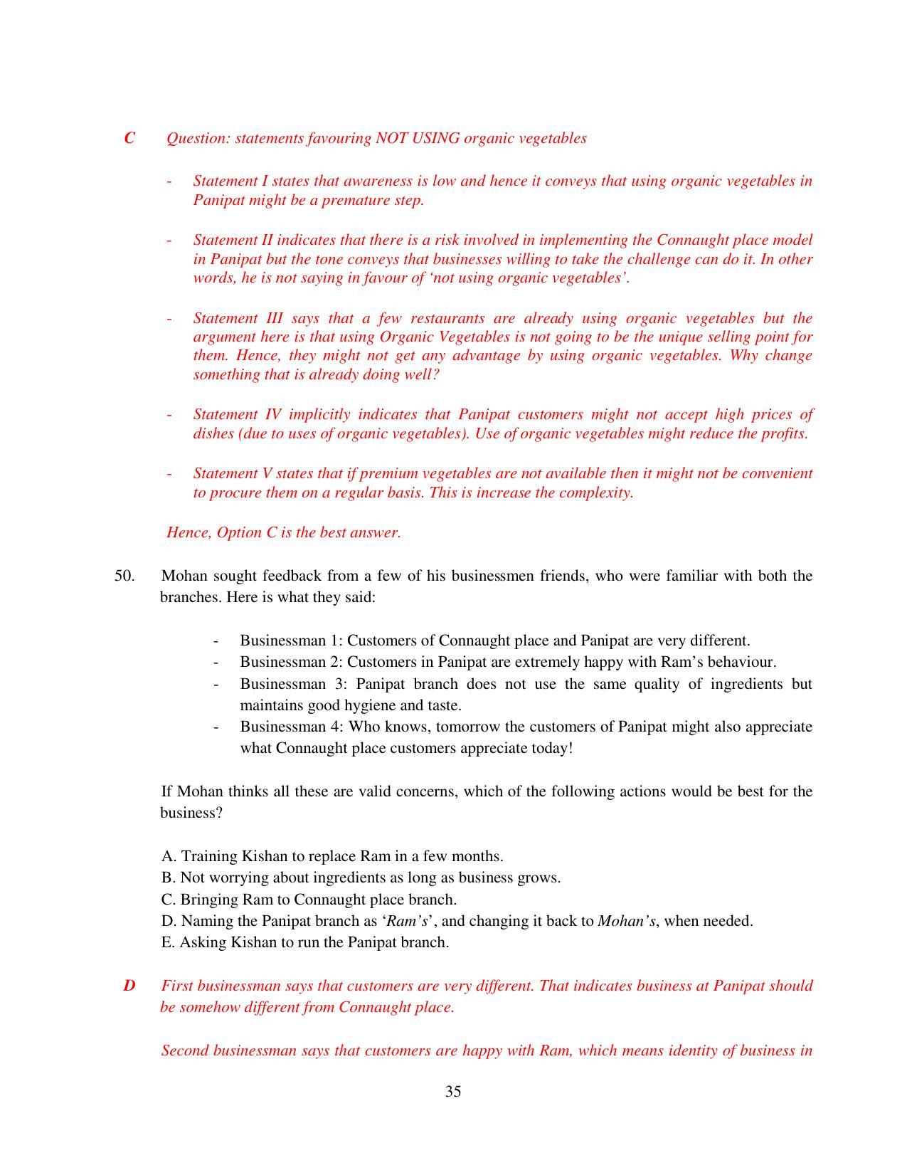 XAT 2015 Set B Question Papers - Page 36