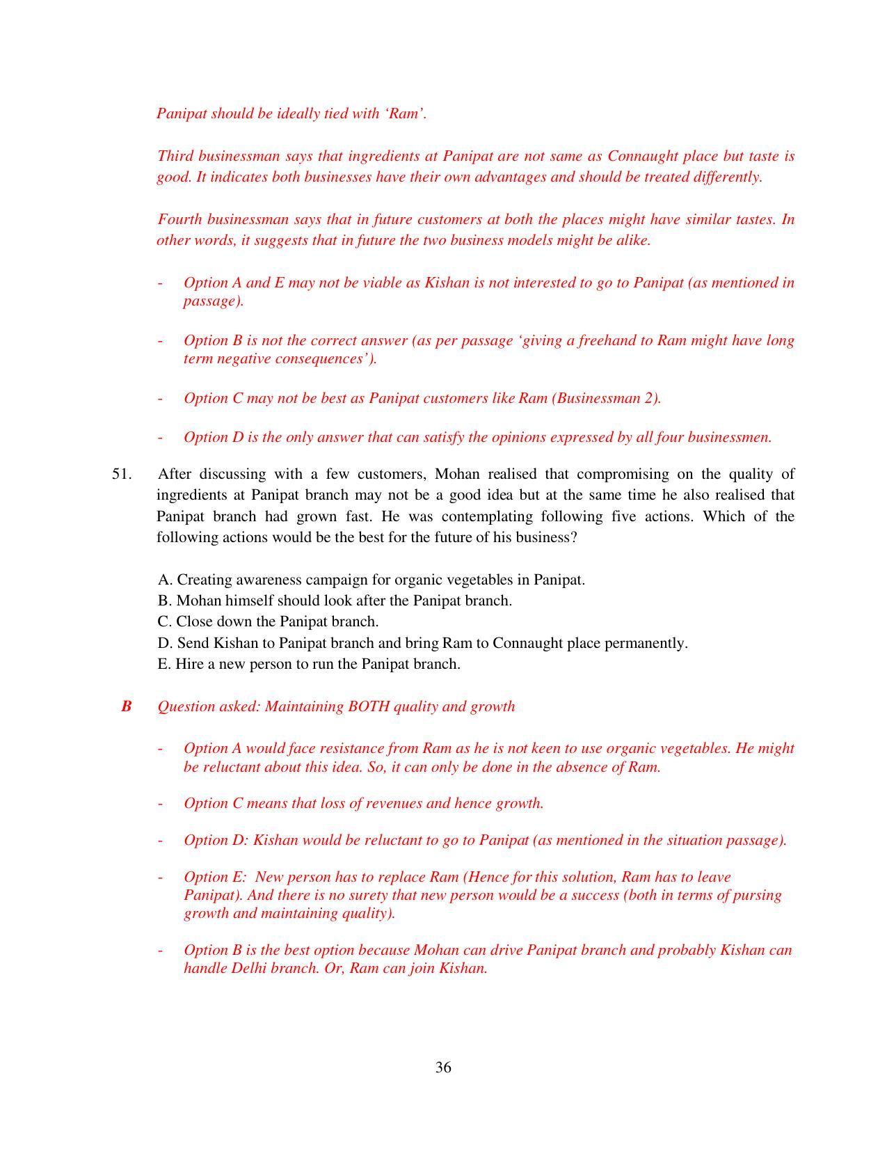XAT 2015 Set B Question Papers - Page 37
