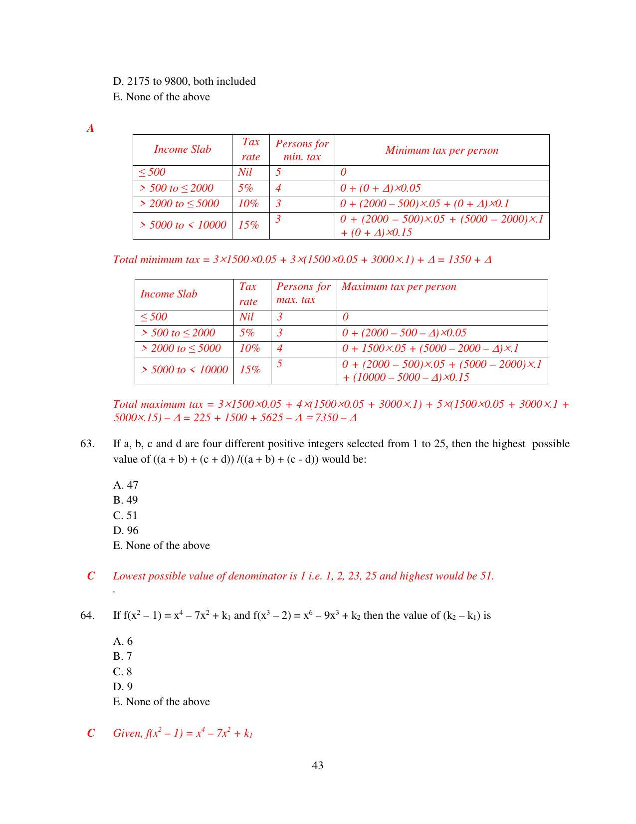XAT 2015 Set B Question Papers - Page 44