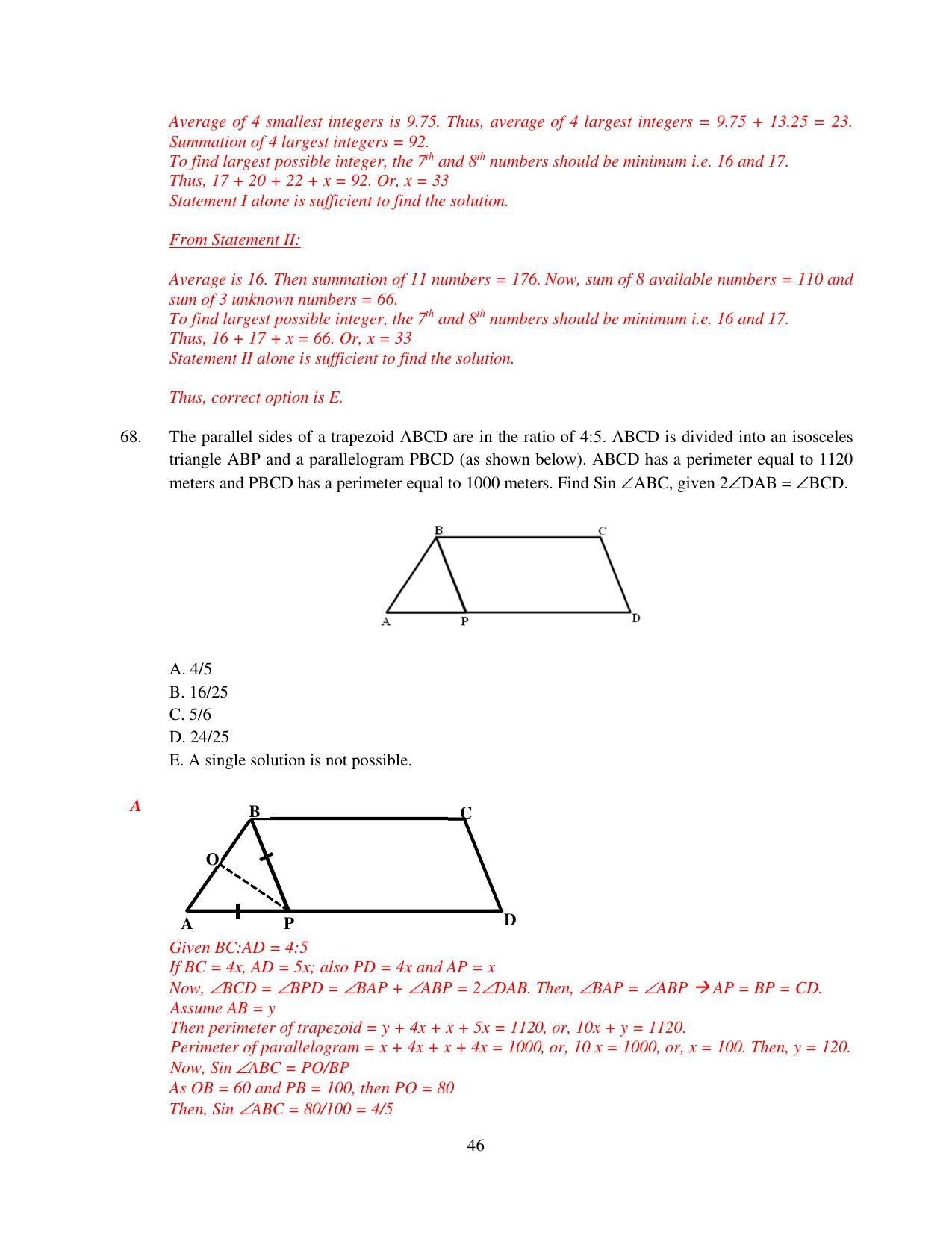 XAT 2015 Set B Question Papers - Page 47