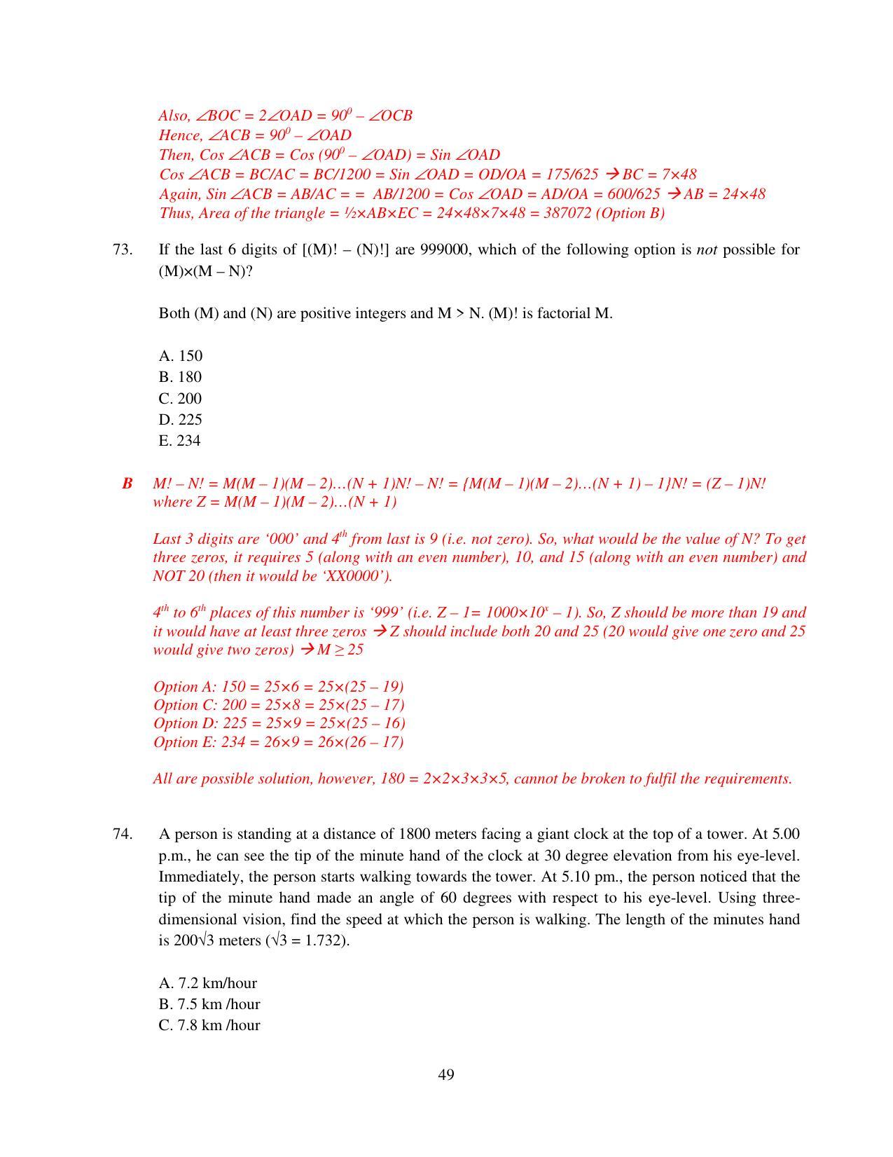 XAT 2015 Set B Question Papers - Page 50