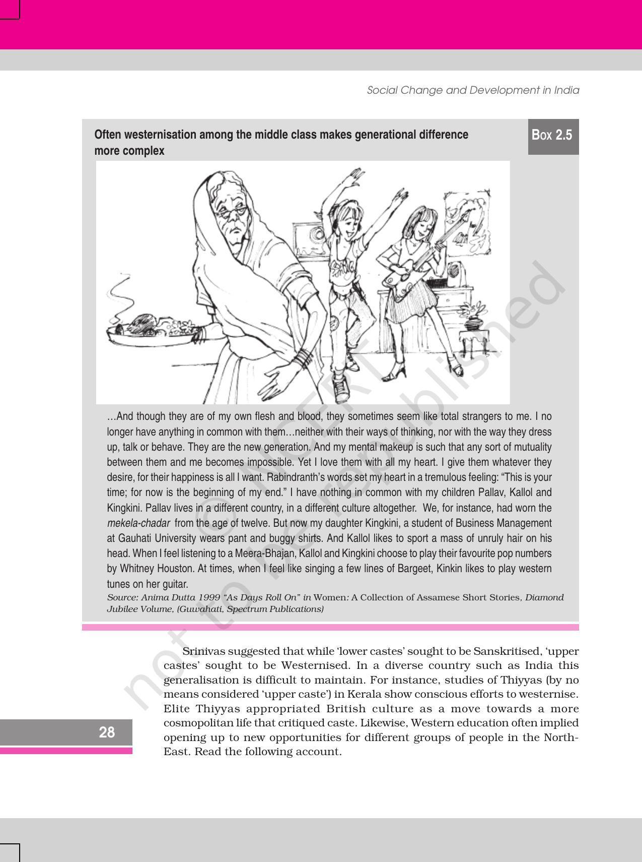 NCERT Book for Class 12 Sociology (Social Change and Development in India) Chapter 2 Cultural Change - Page 12