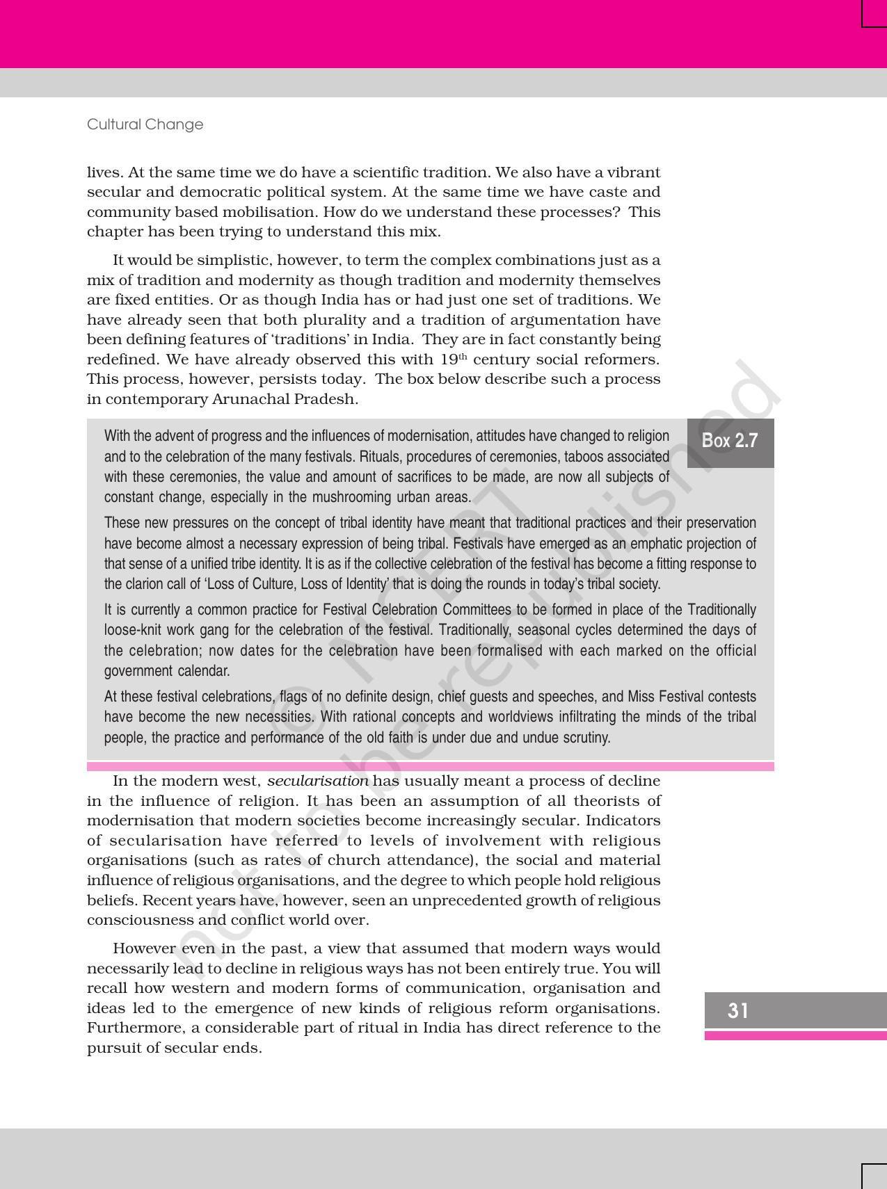 NCERT Book for Class 12 Sociology (Social Change and Development in India) Chapter 2 Cultural Change - Page 15