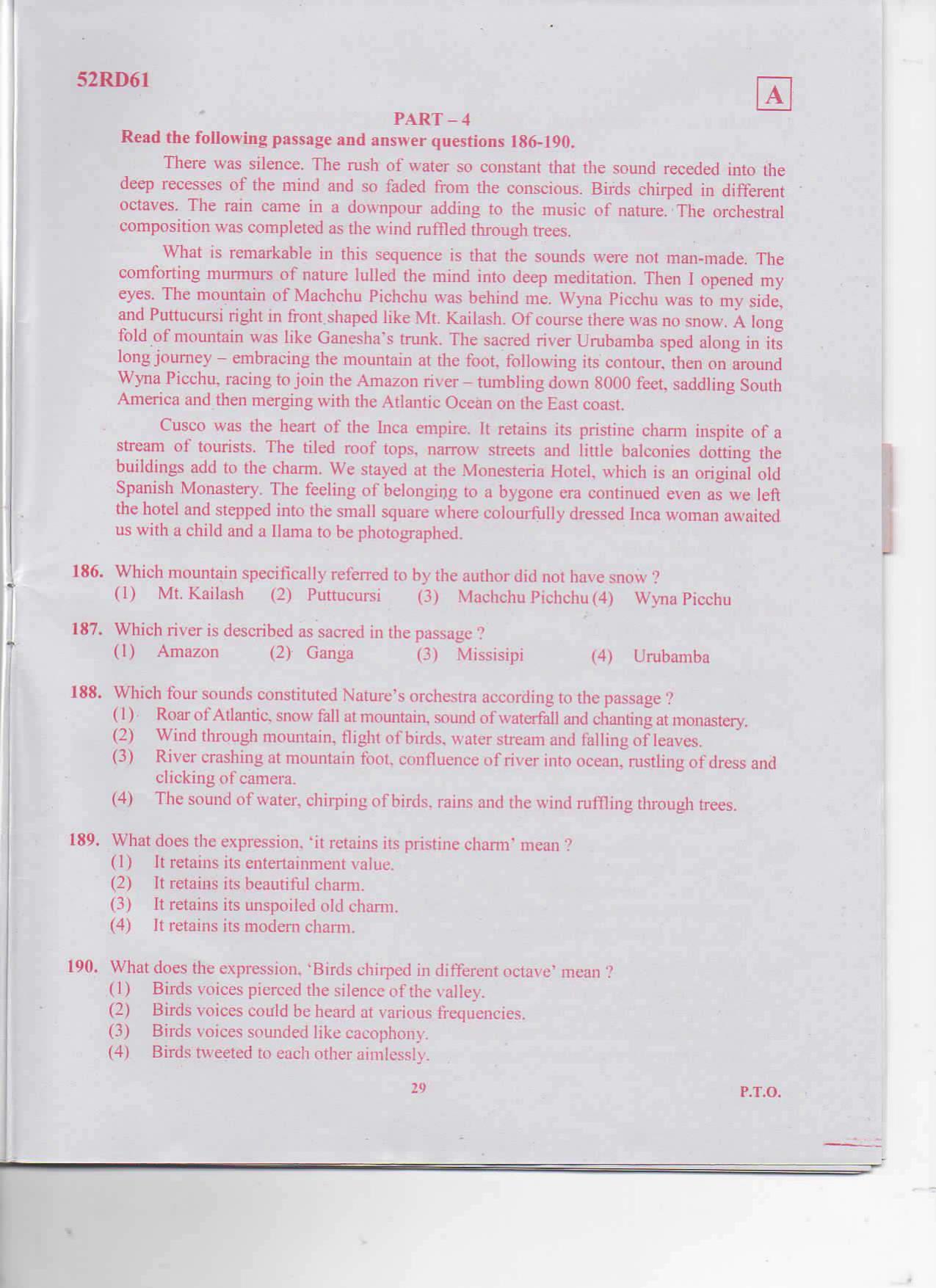 TS ICET 2017 Question Paper 1 - Page 29