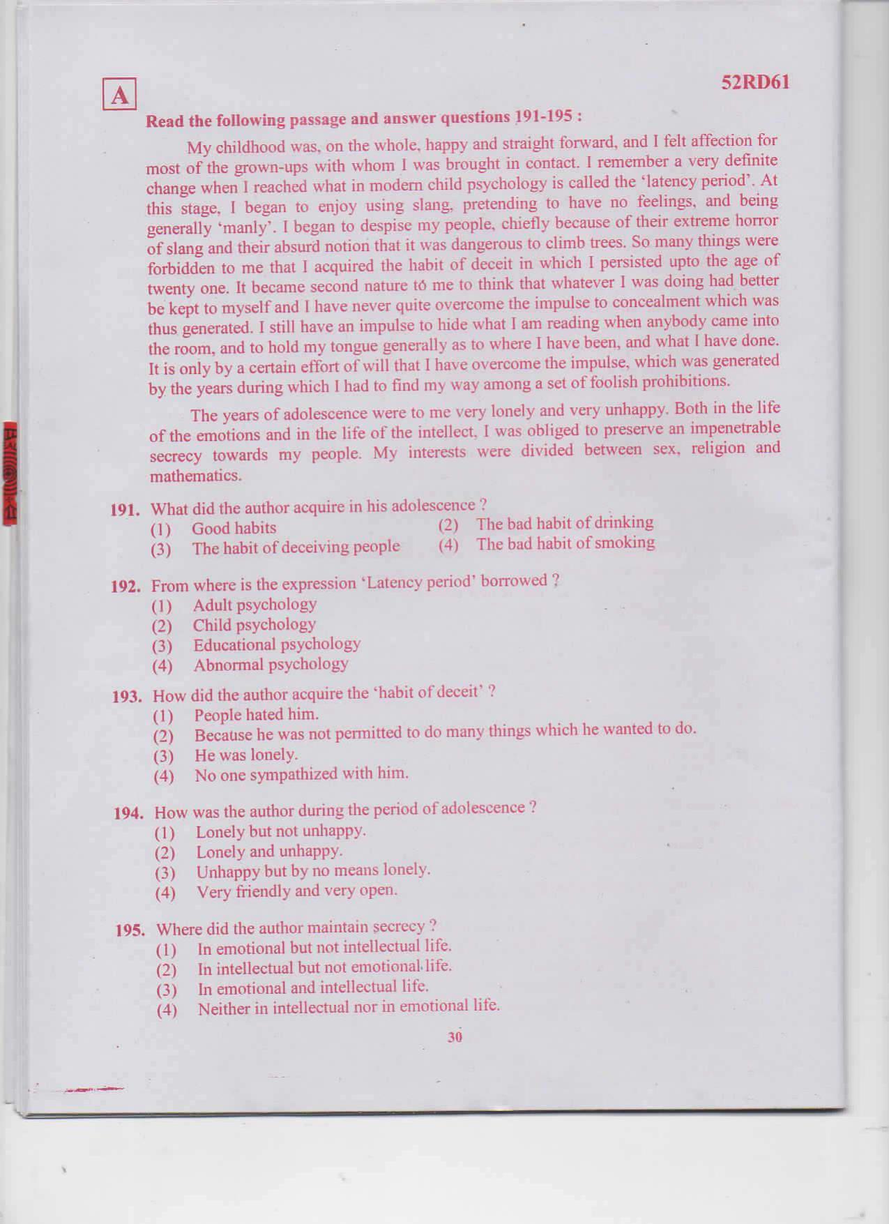 TS ICET 2017 Question Paper 1 - Page 30