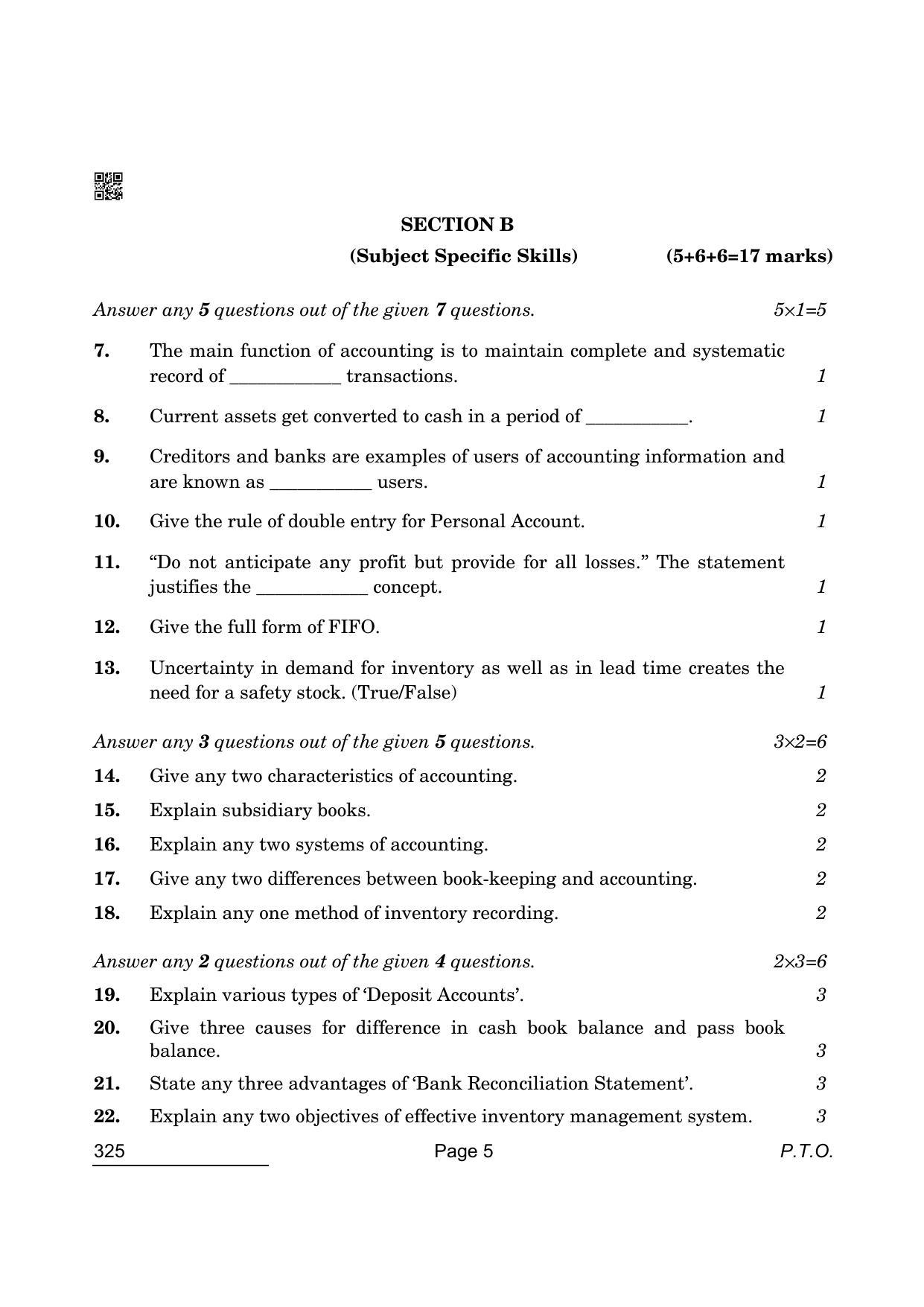 CBSE Class 12 325 Retail 2022 Question Paper - Page 5