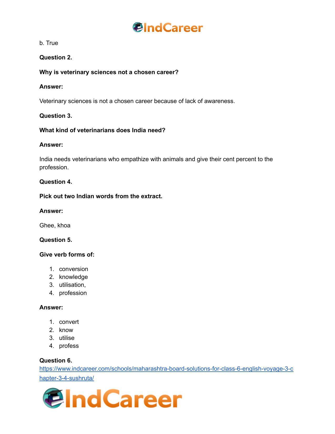 Maharashtra Board Solutions for Class 6- English (Voyage 3): Chapter 3.4-Sushruta - Page 10