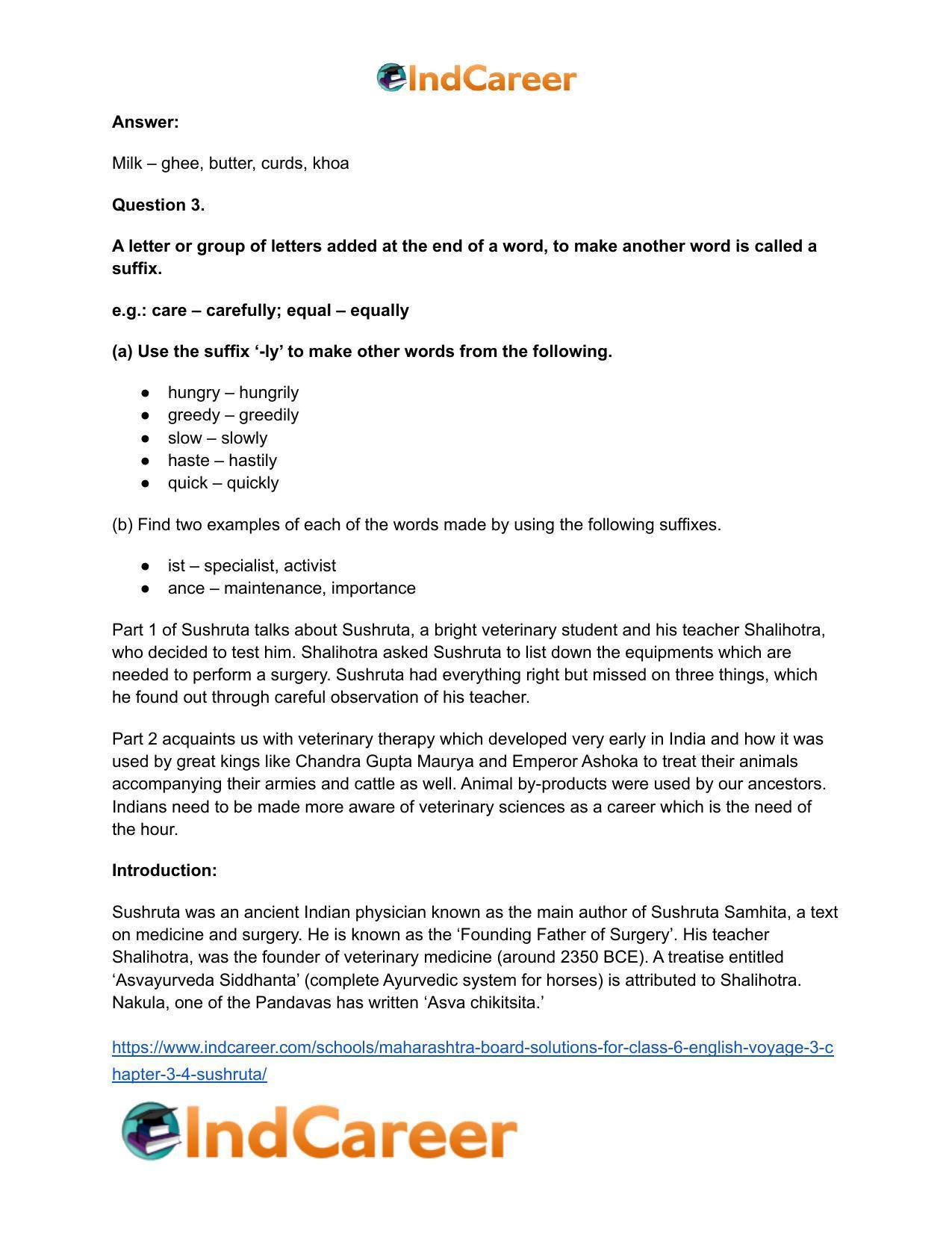 Maharashtra Board Solutions for Class 6- English (Voyage 3): Chapter 3.4-Sushruta - Page 12