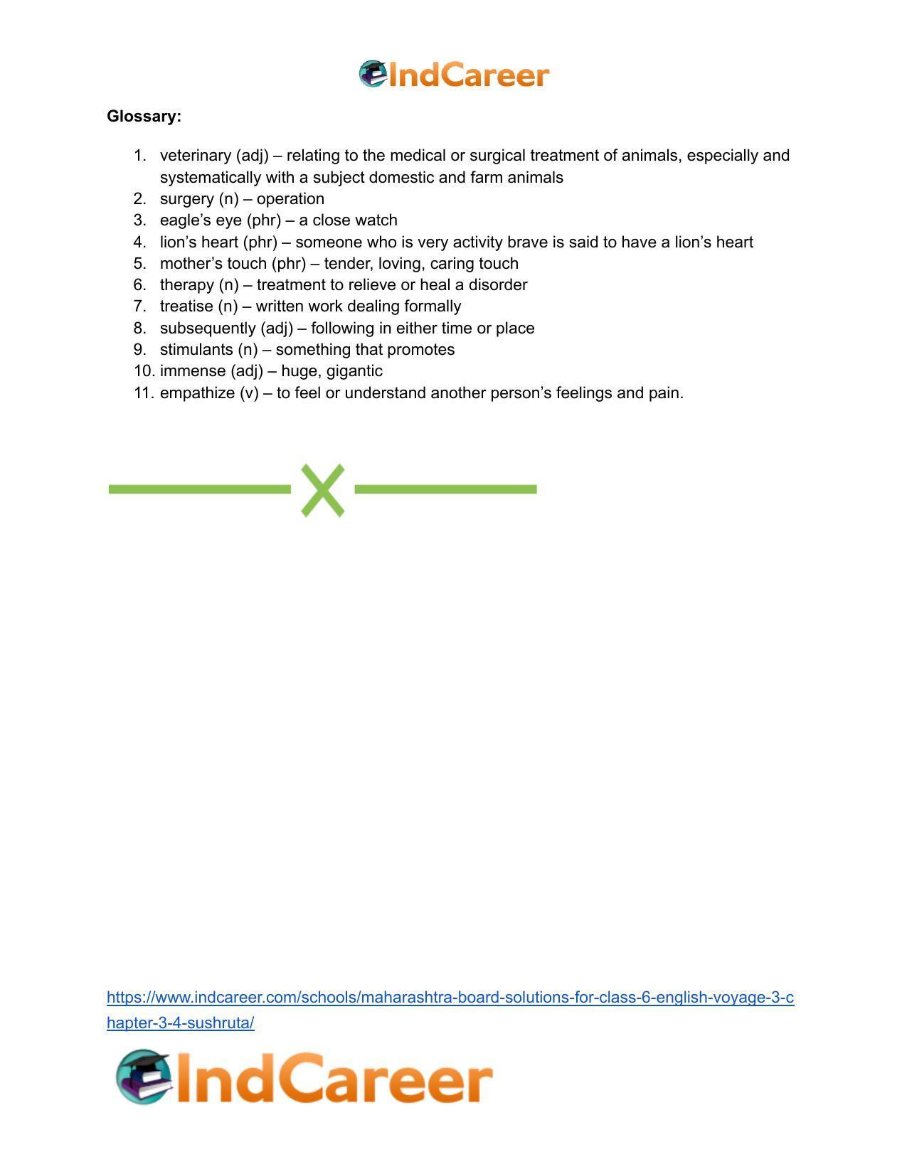 Maharashtra Board Solutions for Class 6- English (Voyage 3): Chapter 3.4-Sushruta - Page 13