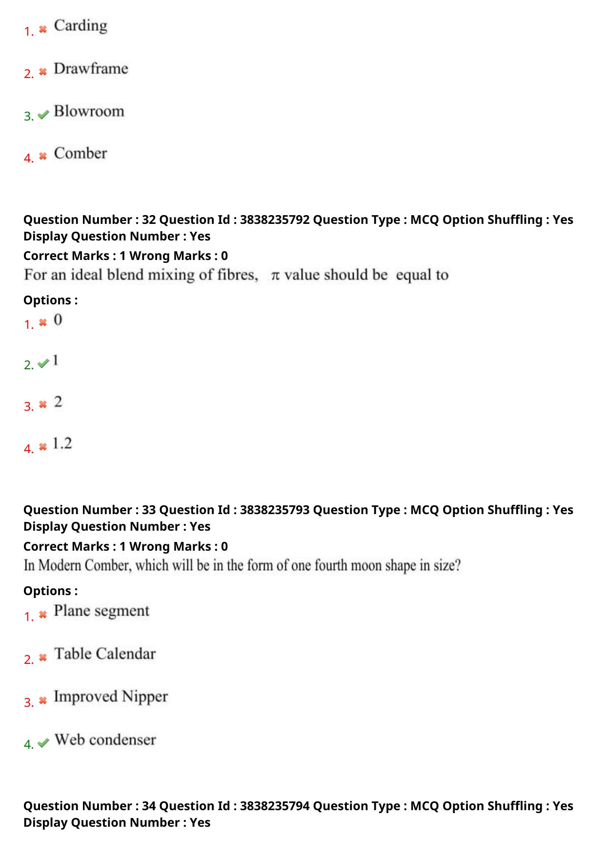 TS PGECET 2024: Textile Technology Question Papers with Answer - Page 15