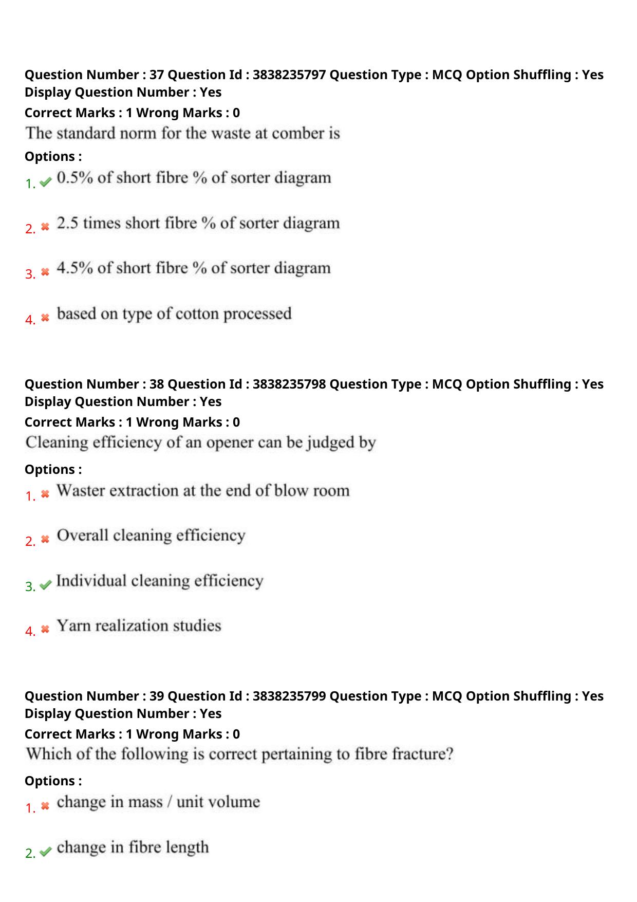 TS PGECET 2024: Textile Technology Question Papers with Answer - Page 17
