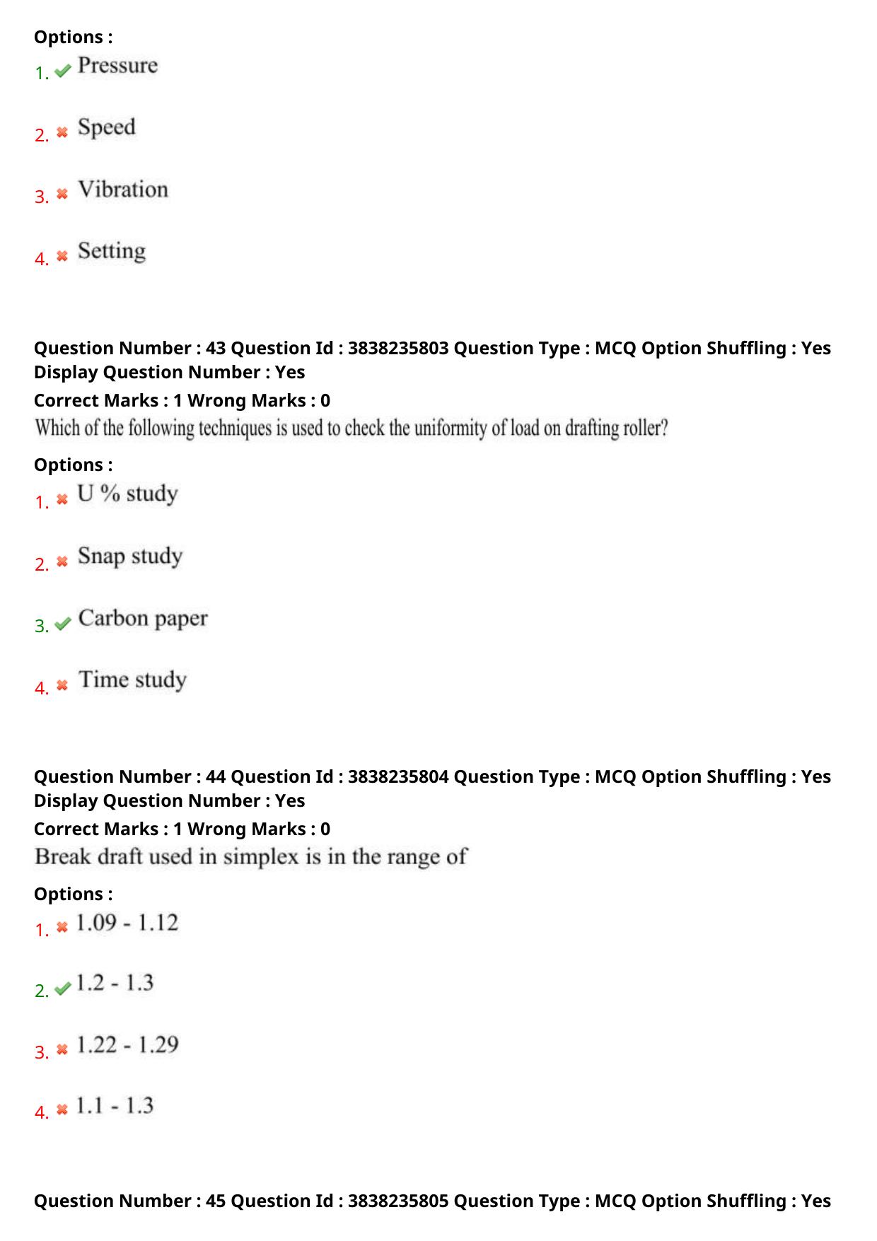 TS PGECET 2024: Textile Technology Question Papers with Answer - Page 19