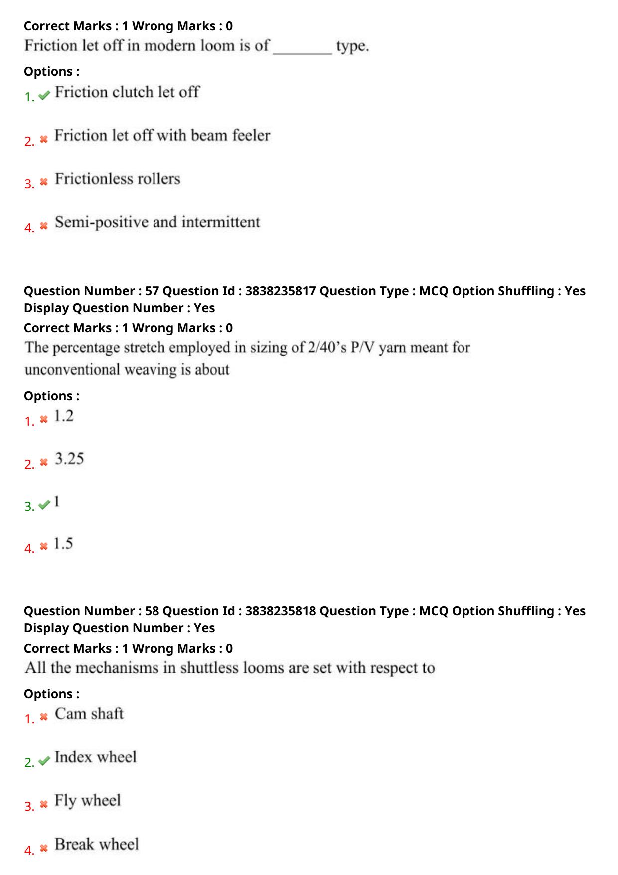 TS PGECET 2024: Textile Technology Question Papers with Answer - Page 24