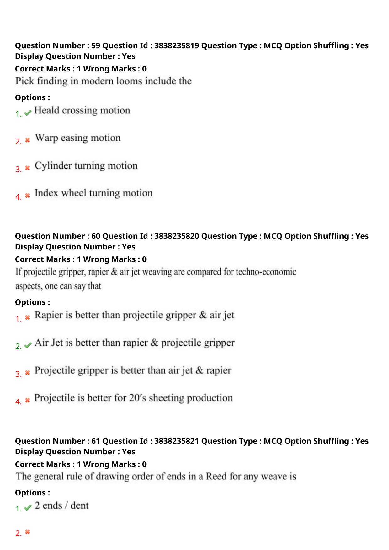 TS PGECET 2024: Textile Technology Question Papers with Answer - Page 25