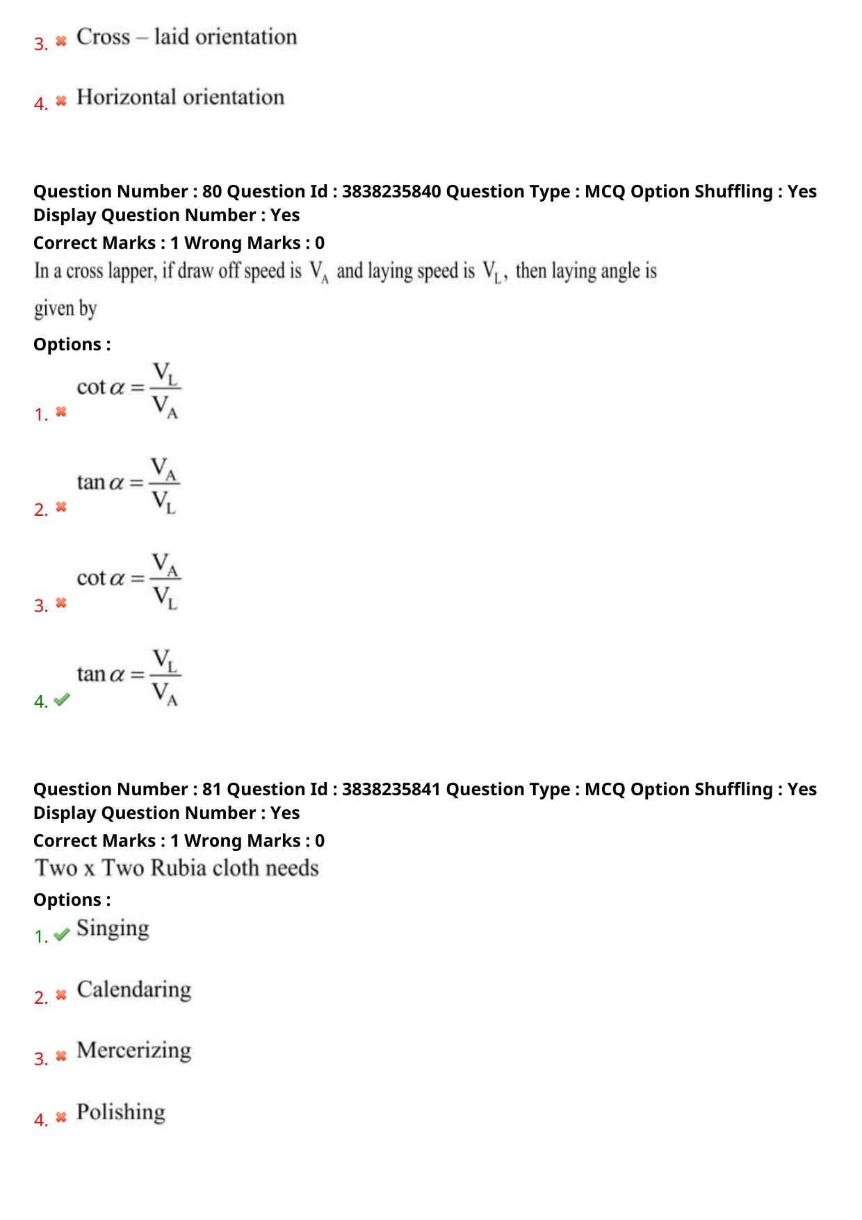 TS PGECET 2024: Textile Technology Question Papers with Answer - Page 33
