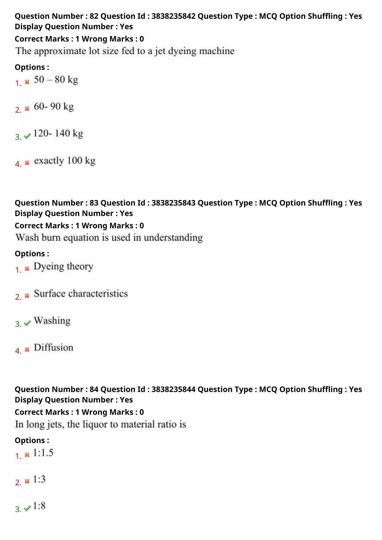 TS PGECET 2024: Textile Technology Question Papers with Answer - Page 34
