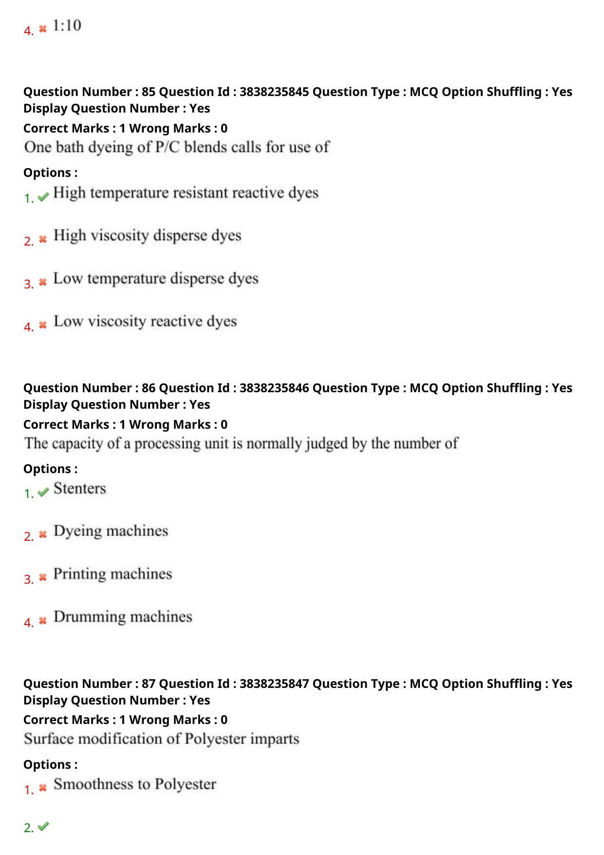 TS PGECET 2024: Textile Technology Question Papers with Answer - Page 35