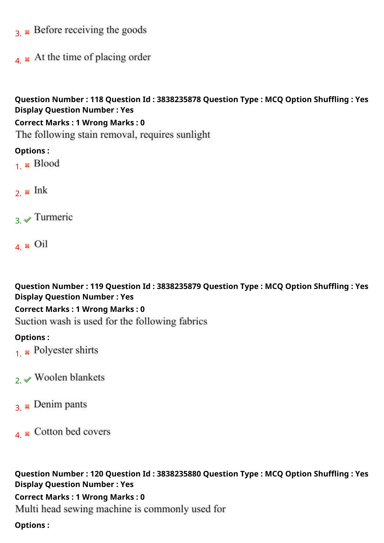TS PGECET 2024: Textile Technology Question Papers with Answer - Page 47