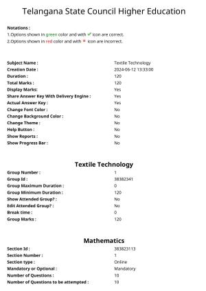 TS PGECET 2024: Textile Technology Question Papers with Answer