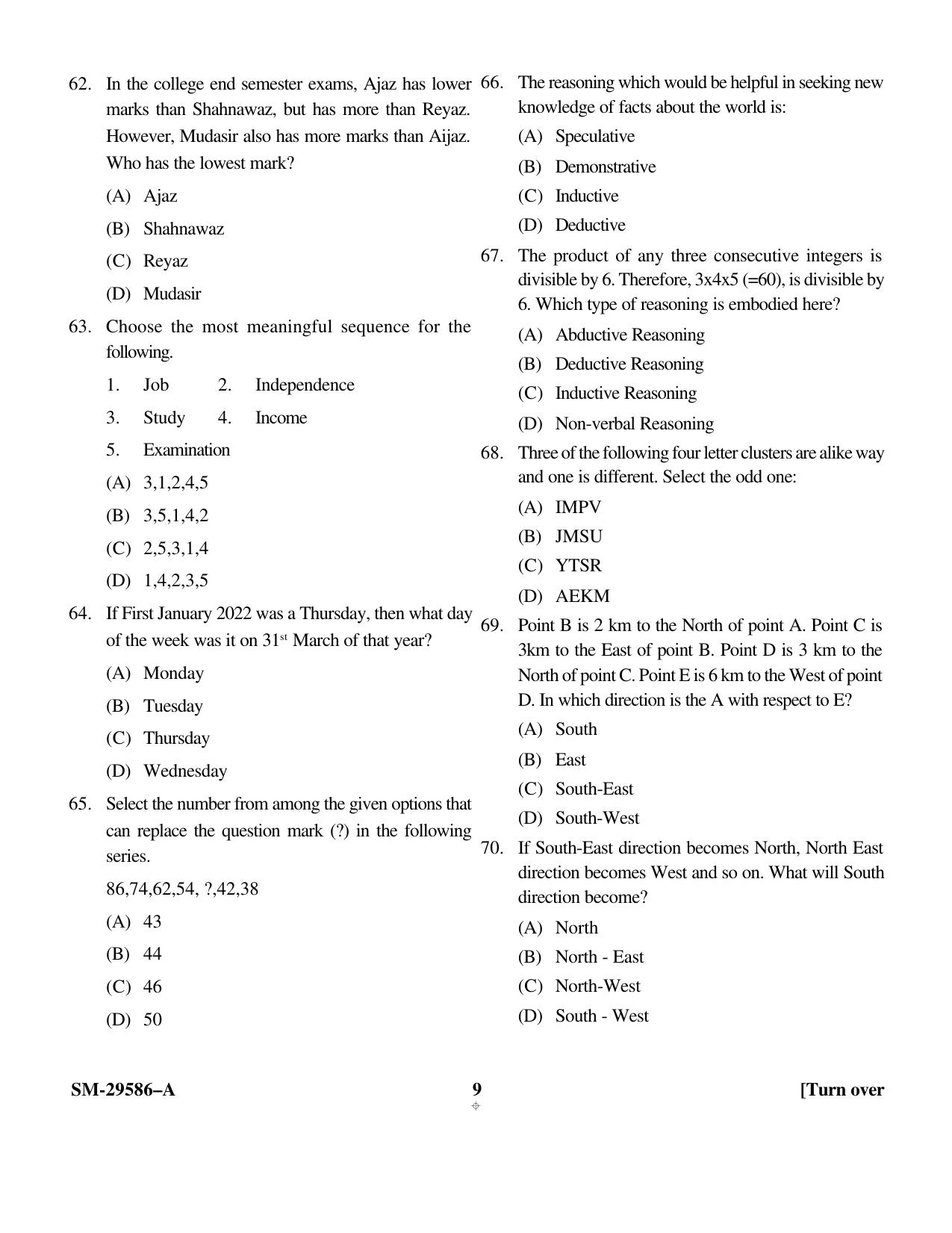 KUET 2023 MTTM Question Paper - Page 9