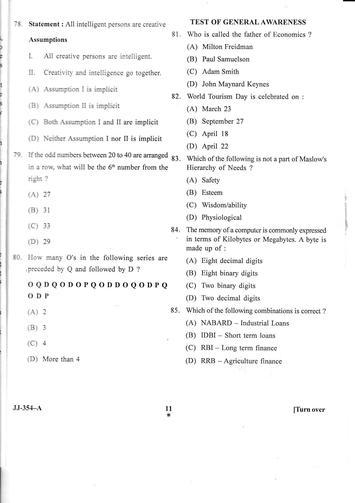 KUET 2023 MTTM Question Paper - Page 58