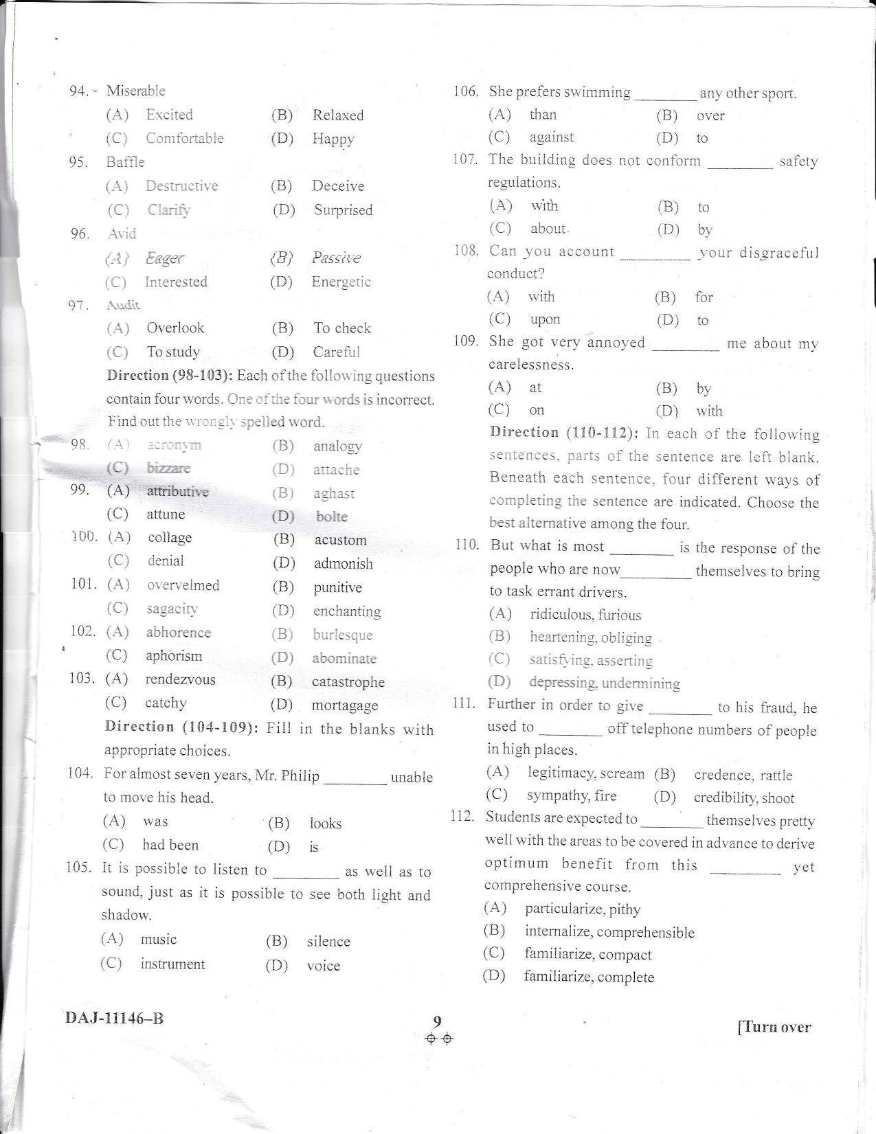 KUET 2023 MTTM Question Paper - Page 96