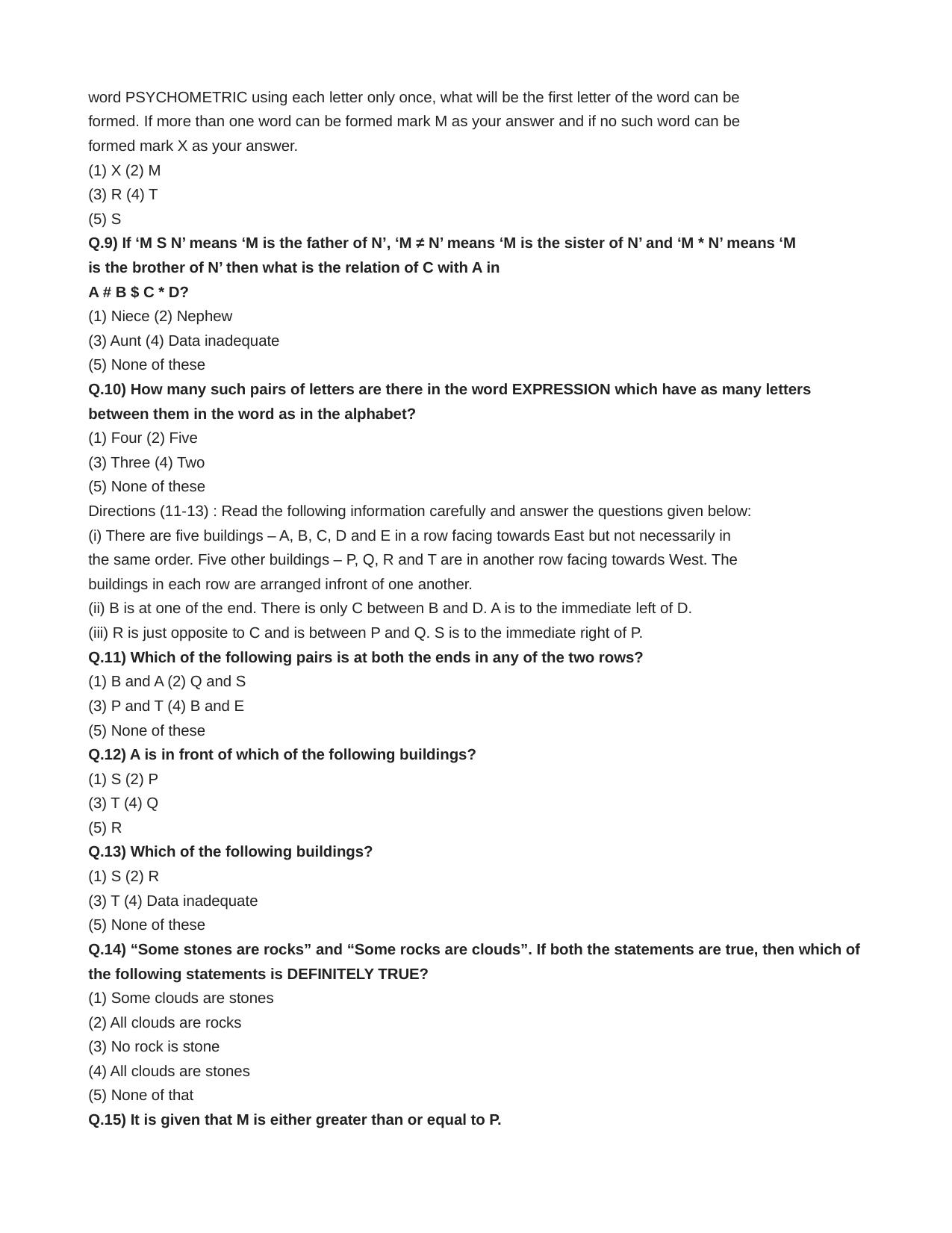 Punjab B.Ed Question Papers for Mental Ability - Page 2