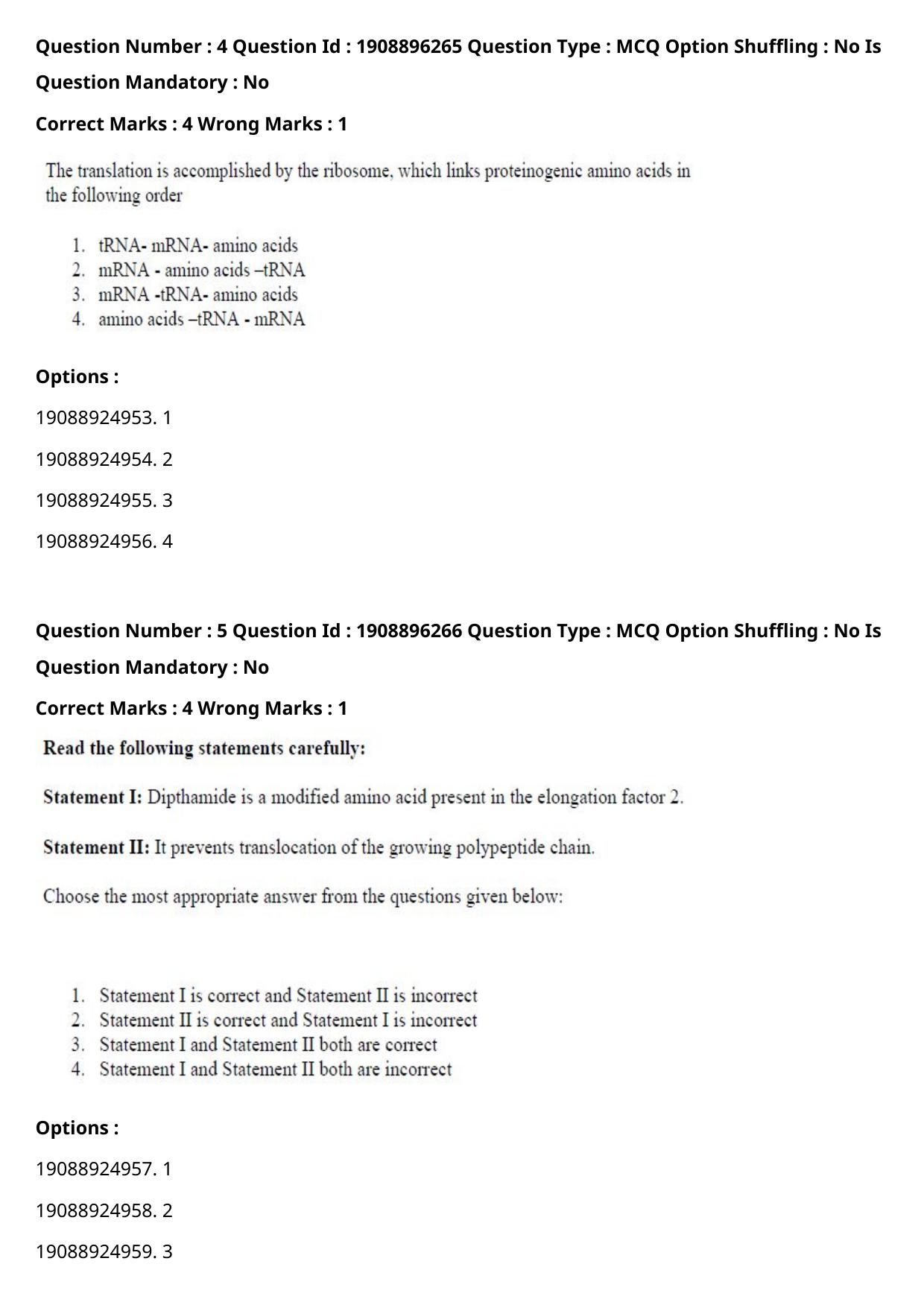 ICAR AIEEA PG 2021 ANIMAL BIOTECHNOLOGY Question Paper - Page 4