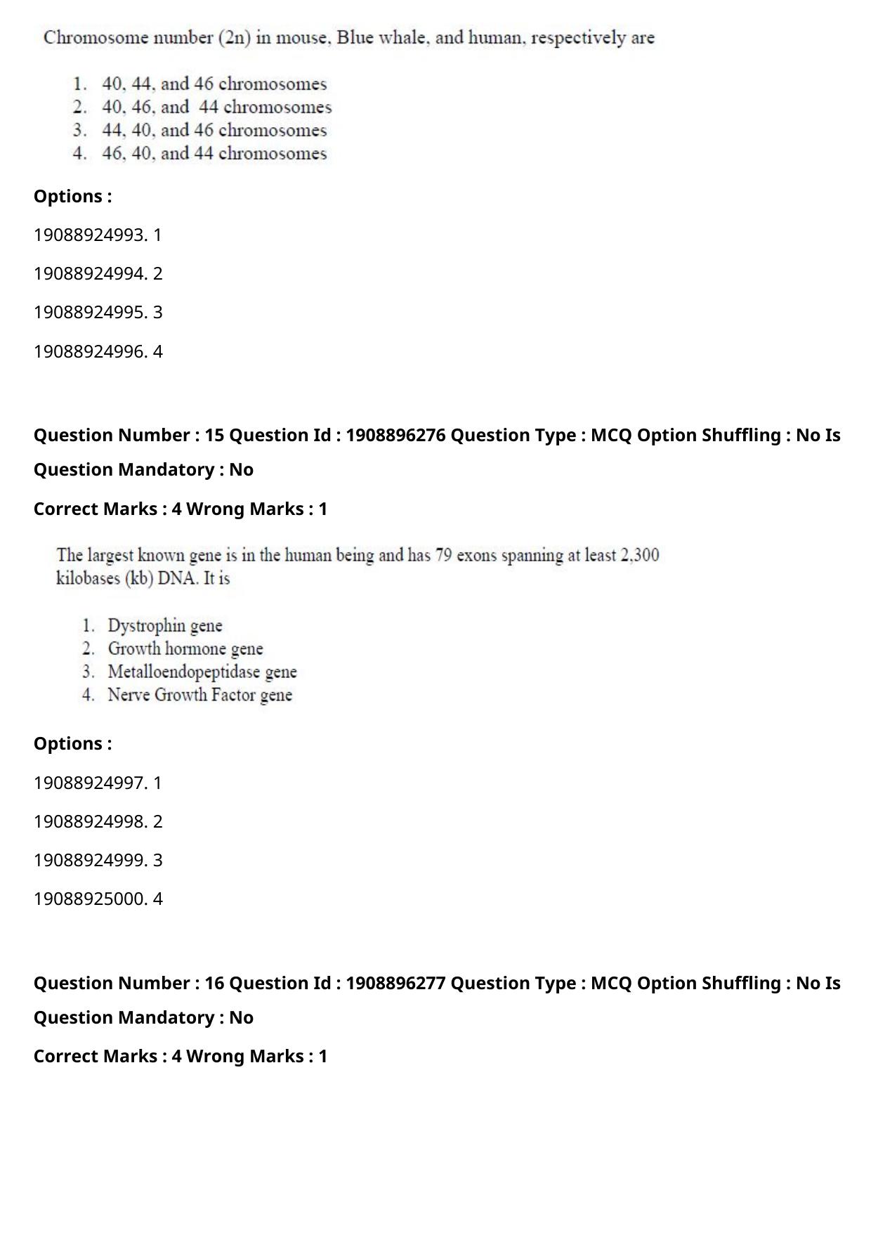 ICAR AIEEA PG 2021 ANIMAL BIOTECHNOLOGY Question Paper - Page 9