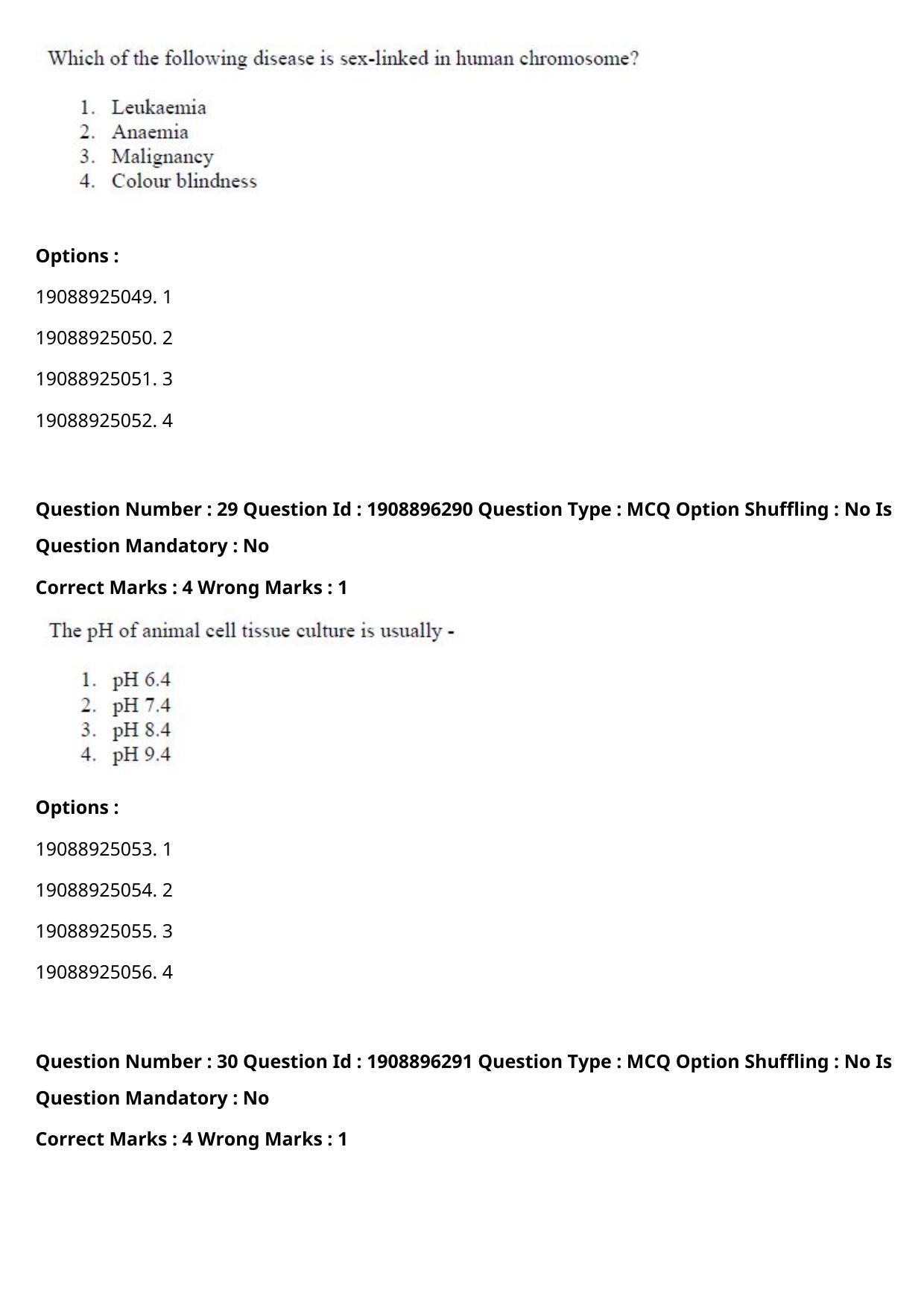 ICAR AIEEA PG 2021 ANIMAL BIOTECHNOLOGY Question Paper - Page 16