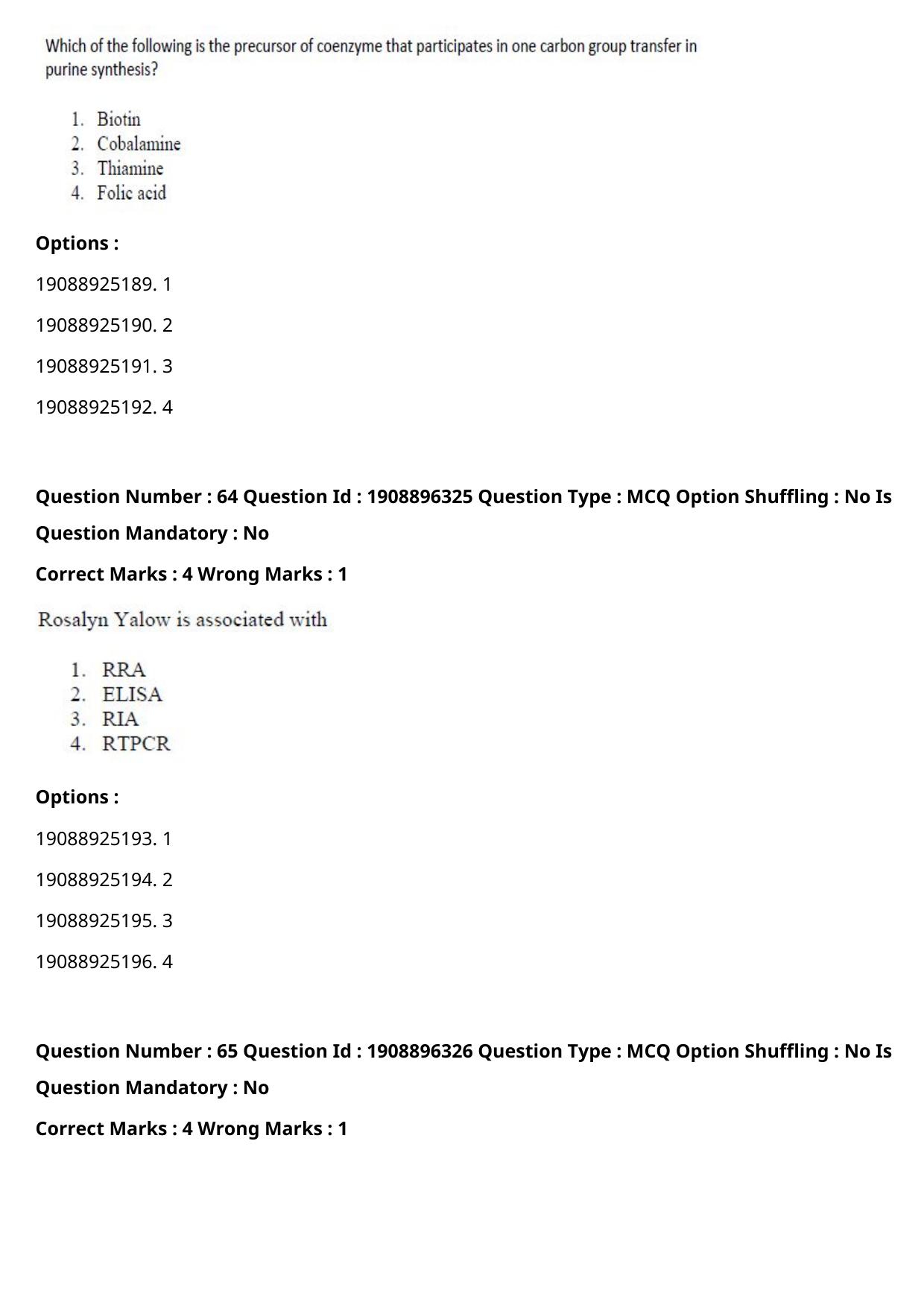ICAR AIEEA PG 2021 ANIMAL BIOTECHNOLOGY Question Paper - Page 38
