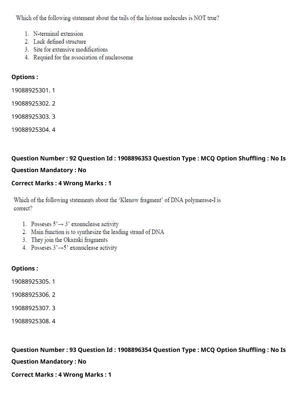 ICAR AIEEA PG 2021 ANIMAL BIOTECHNOLOGY Question Paper - Page 52