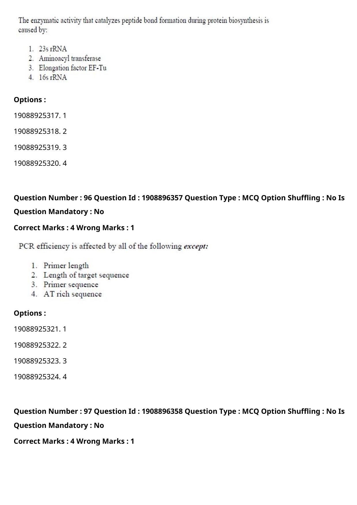 ICAR AIEEA PG 2021 ANIMAL BIOTECHNOLOGY Question Paper - Page 54