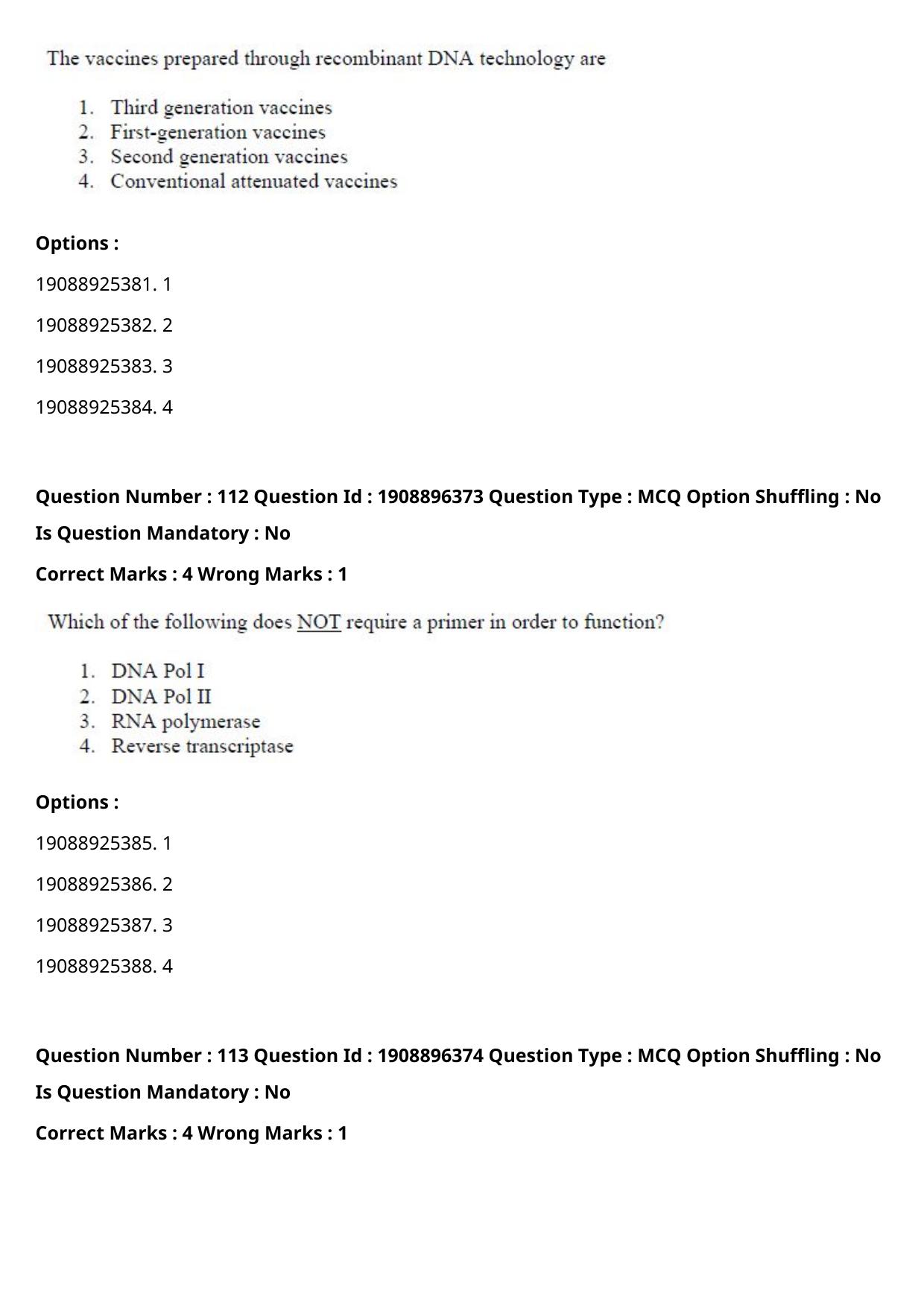 ICAR AIEEA PG 2021 ANIMAL BIOTECHNOLOGY Question Paper - Page 62
