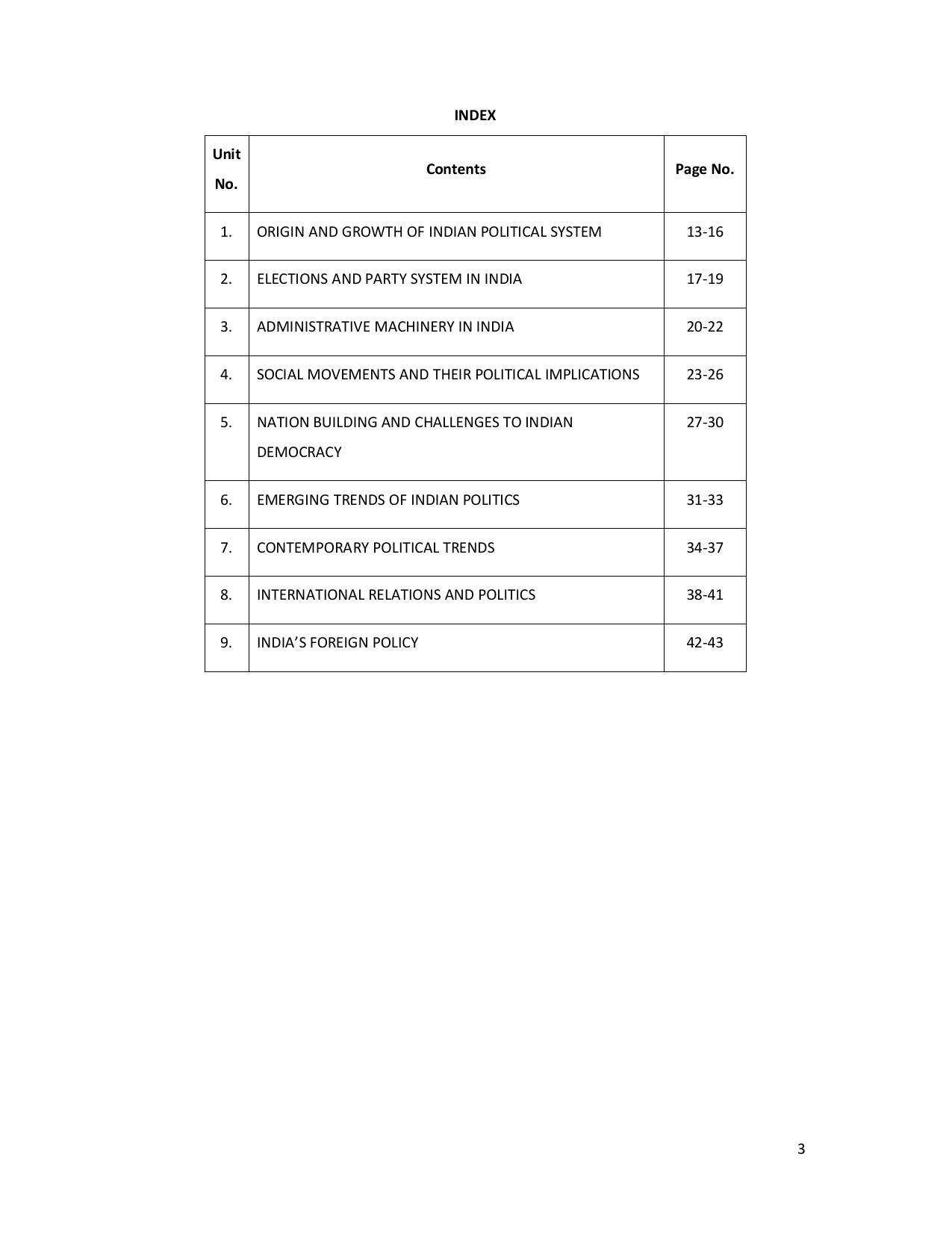 Karnataka 2nd PUC Question Bank for Political - Page 3