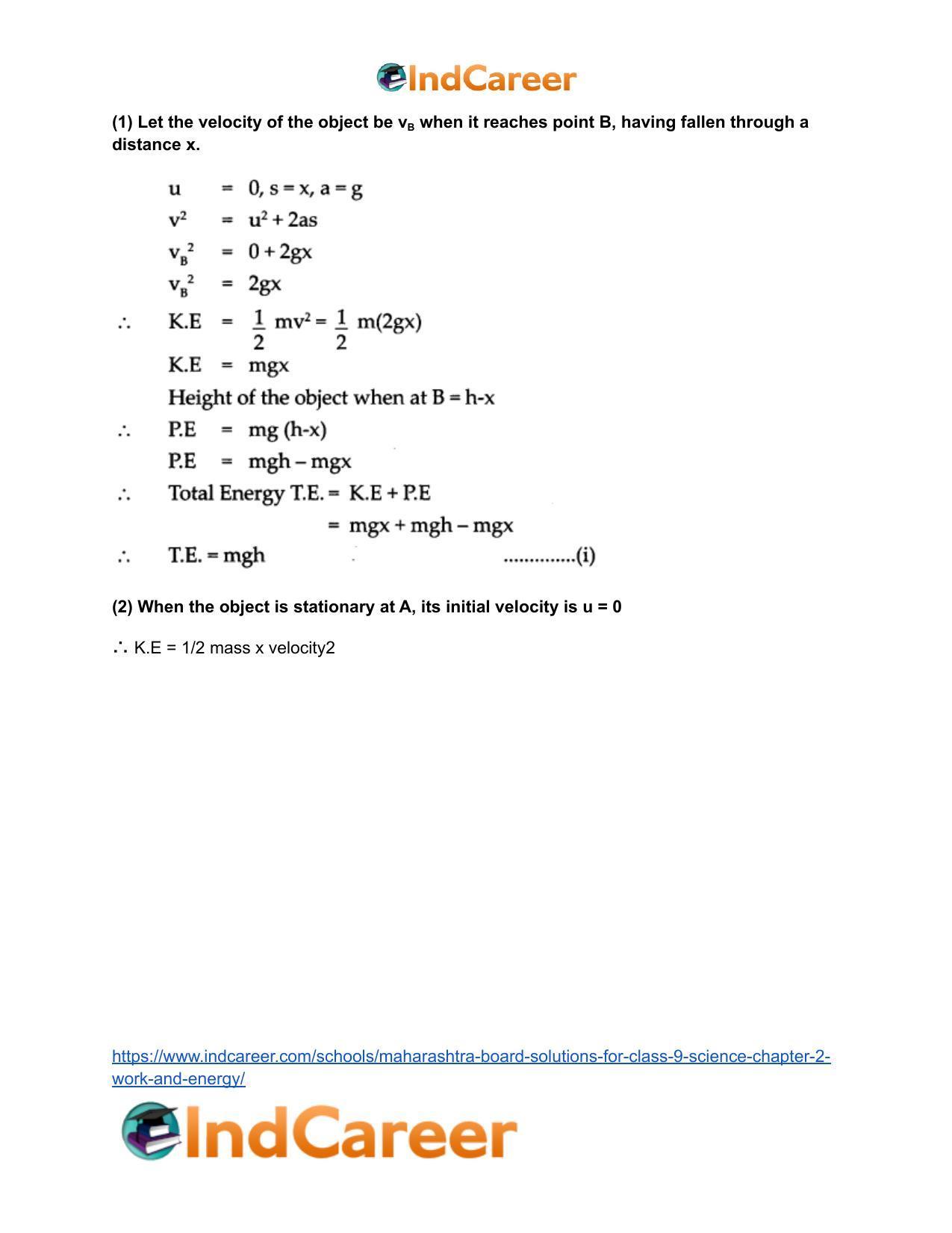 Maharashtra Board Solutions for Class 9- Science: Chapter 2- Work and Energy - Page 5