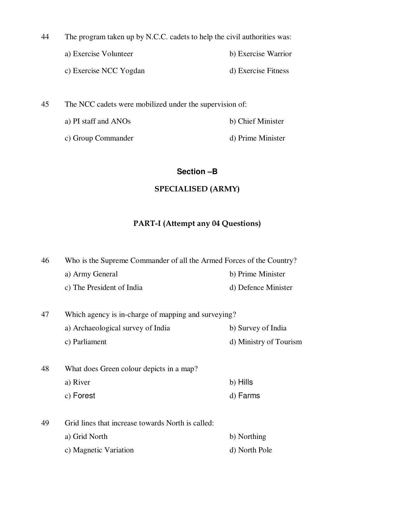 CBSE Class 10 NCC Sample Paper 202122 IndCareer Docs