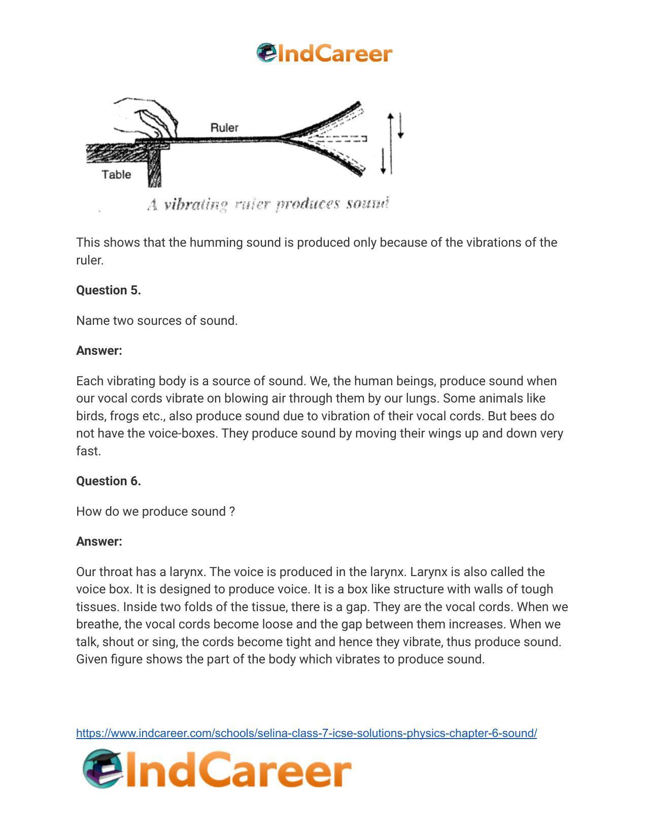 Selina Class 7 ICSE Solutions Physics : Chapter 6- Sound - Page 7