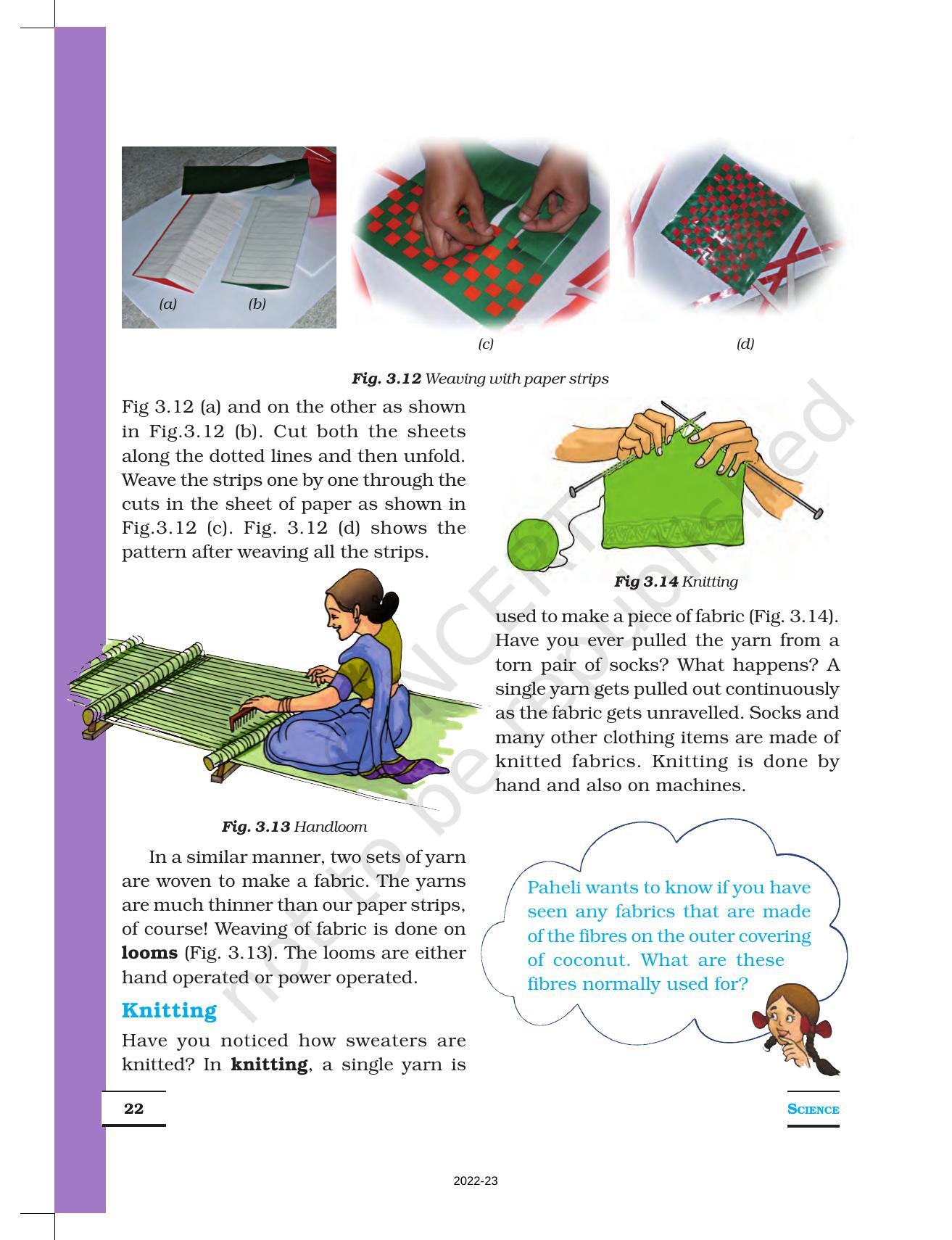 NCERT Book for Class 6 Science: Chapter 3-Fibre to Fabric - Page 5