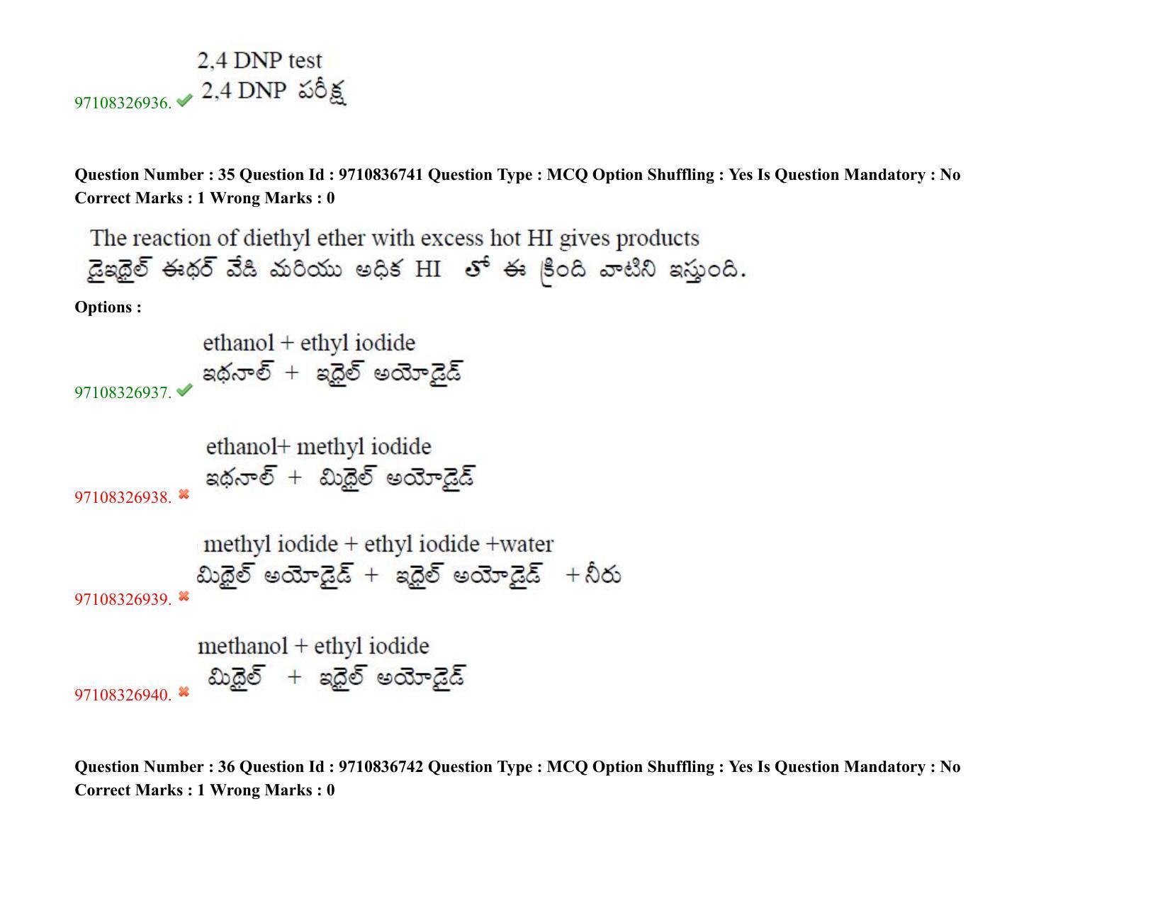 TS CPGET 2020 (BCESFSGM) (Shift 2) Question Paper with Answer Key - Page 30