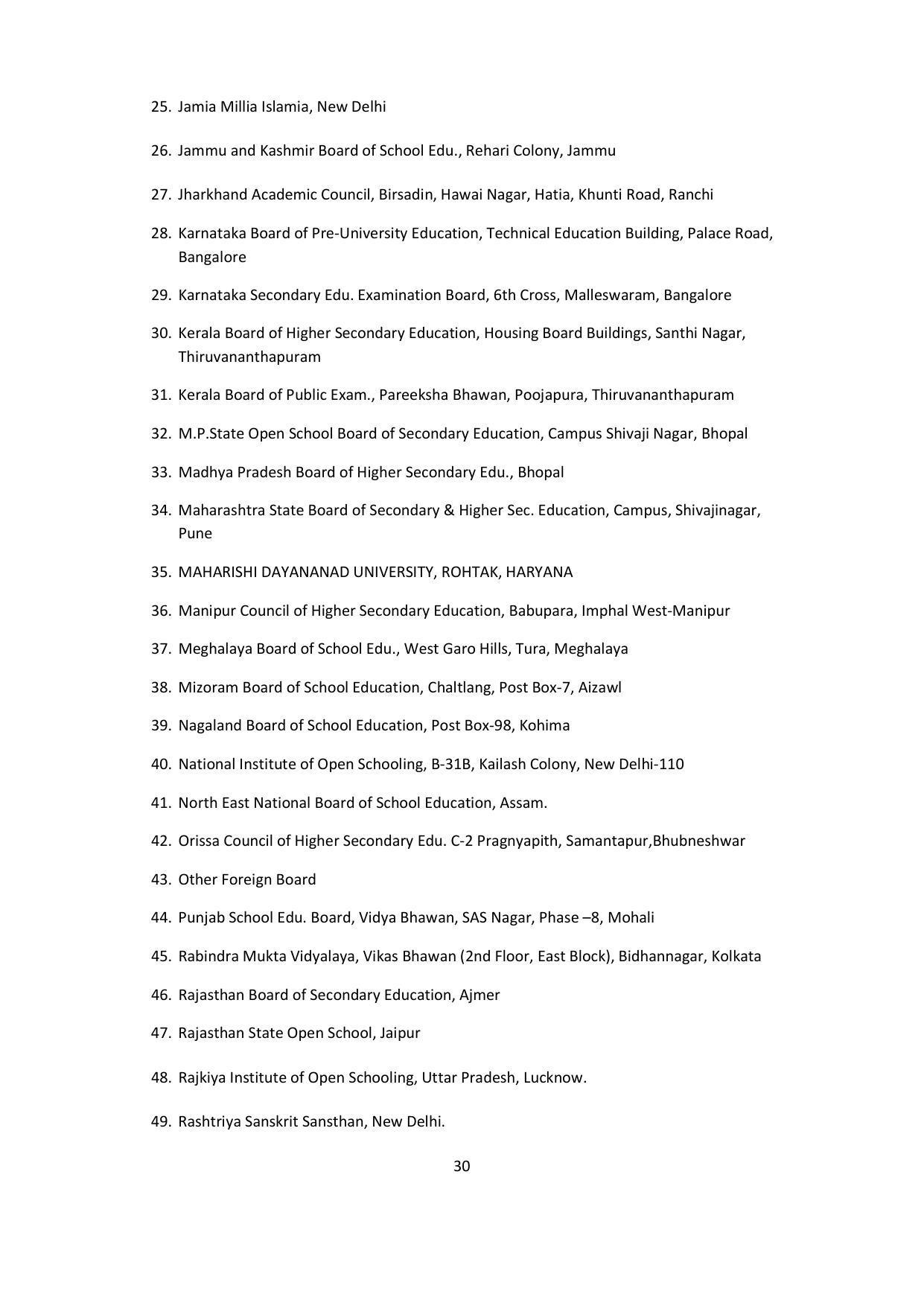 Chaudhary Charan Singh University: Meerut University, Meerut Admission Brochure 2021-22 - Page 30