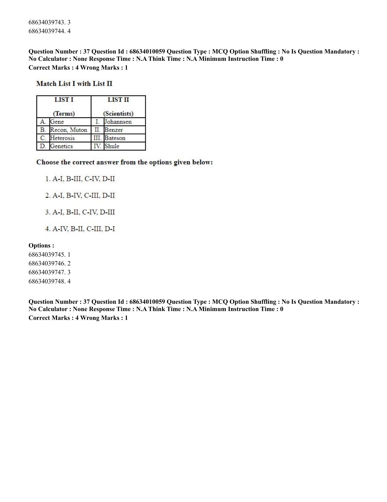 CUET PG 2023: COQP01 – Agri-Business Management (Eng.)-Shift 1 (09-06-2023) Question Paper - Page 37