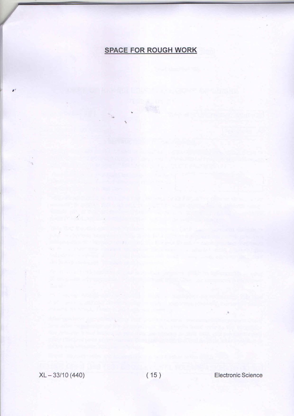 Odisha CPET ELECTRONIC SCIENCE 2020 Question Paper - Page 15