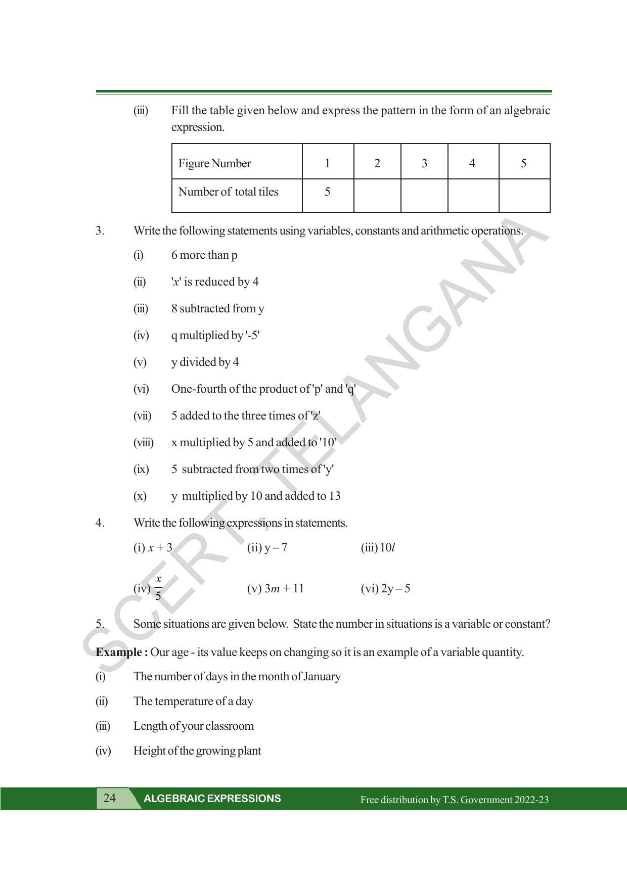 TS SCERT Class 7 Maths Path 2 (Telugu Medium) Text Book - Page 36